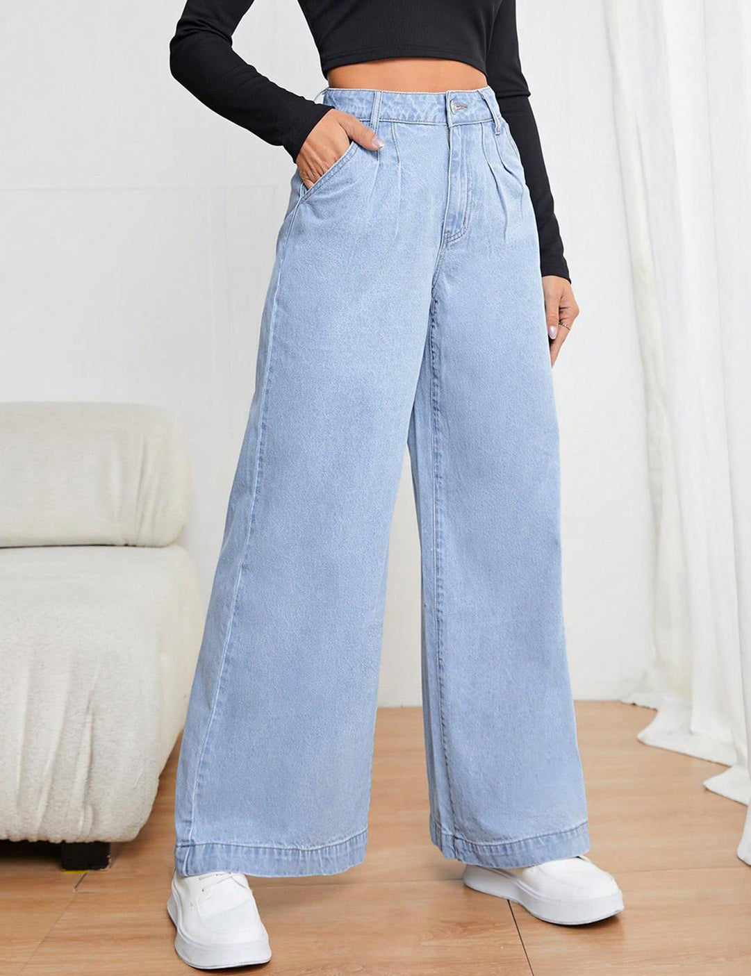 KOTTY Regular Women Light Blue Jeans 