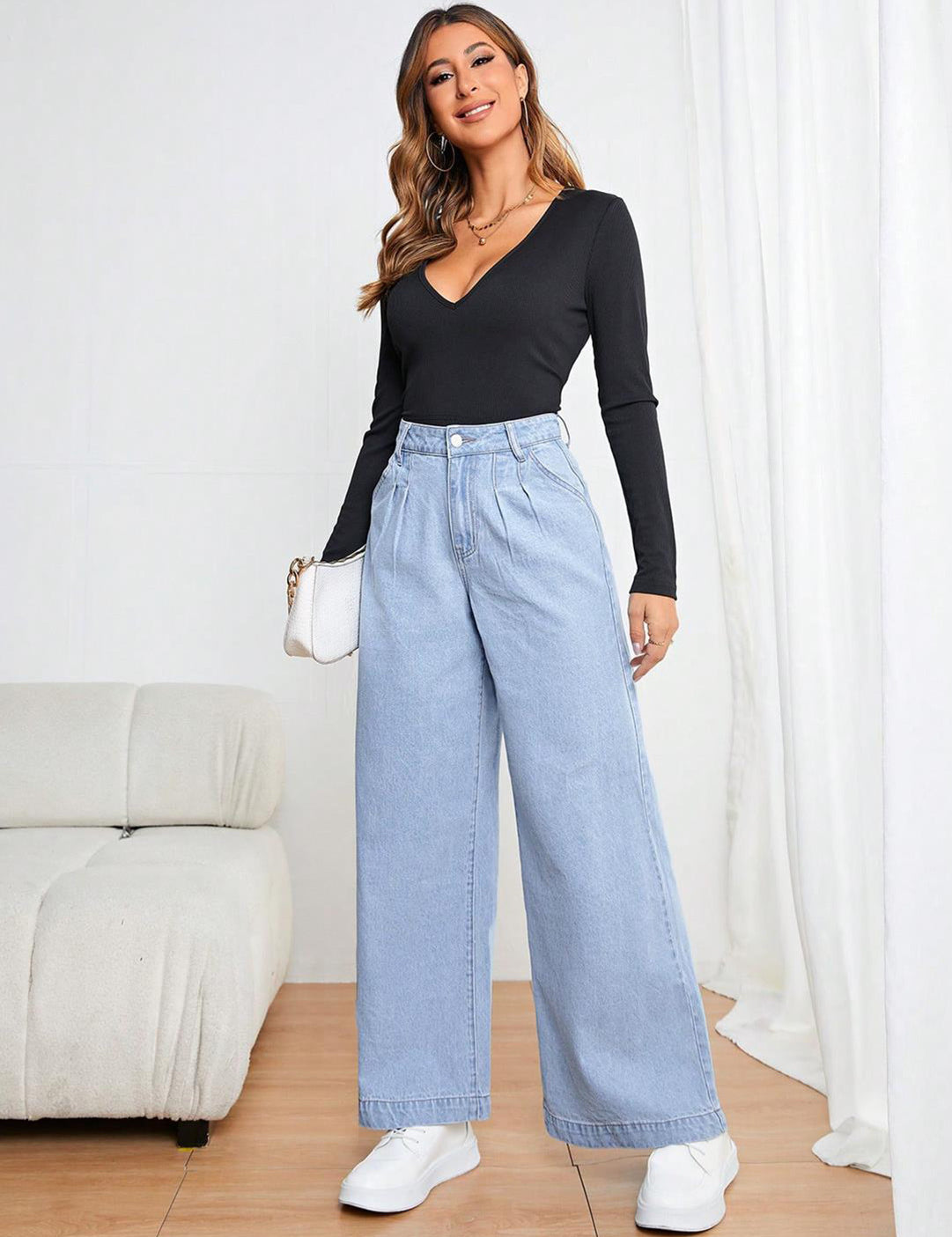 KOTTY Regular Women Light Blue Jeans 