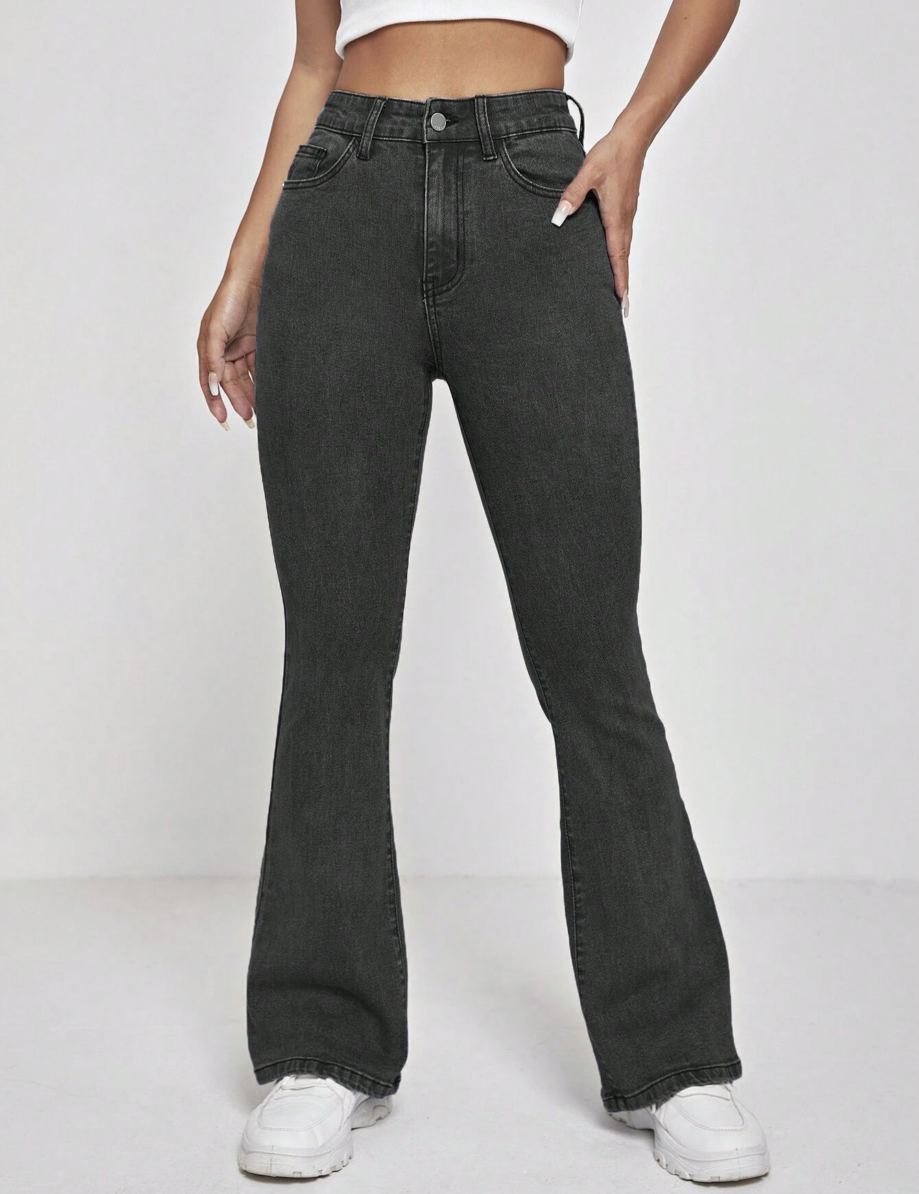 KOTTY Boot-Leg Women Black Jeans 