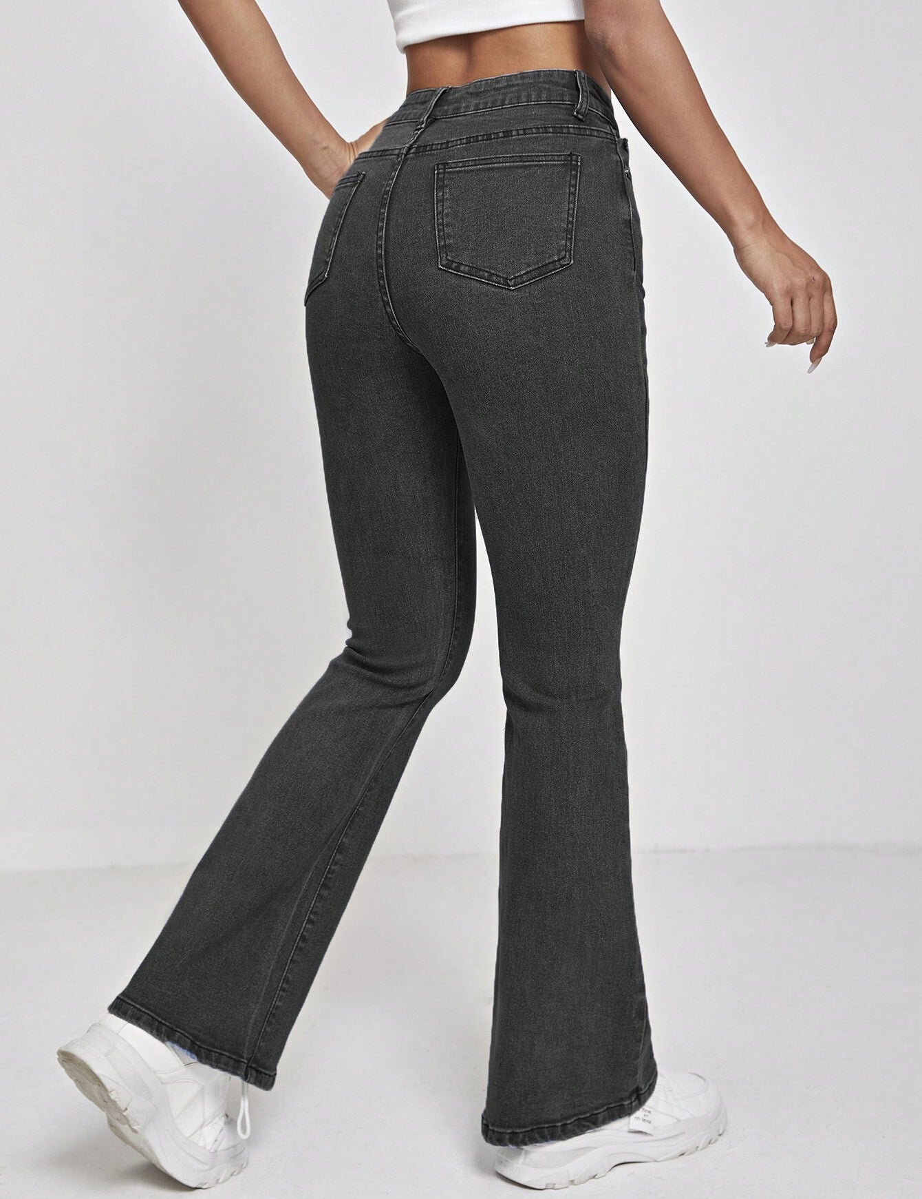 KOTTY Boot-Leg Women Black Jeans 