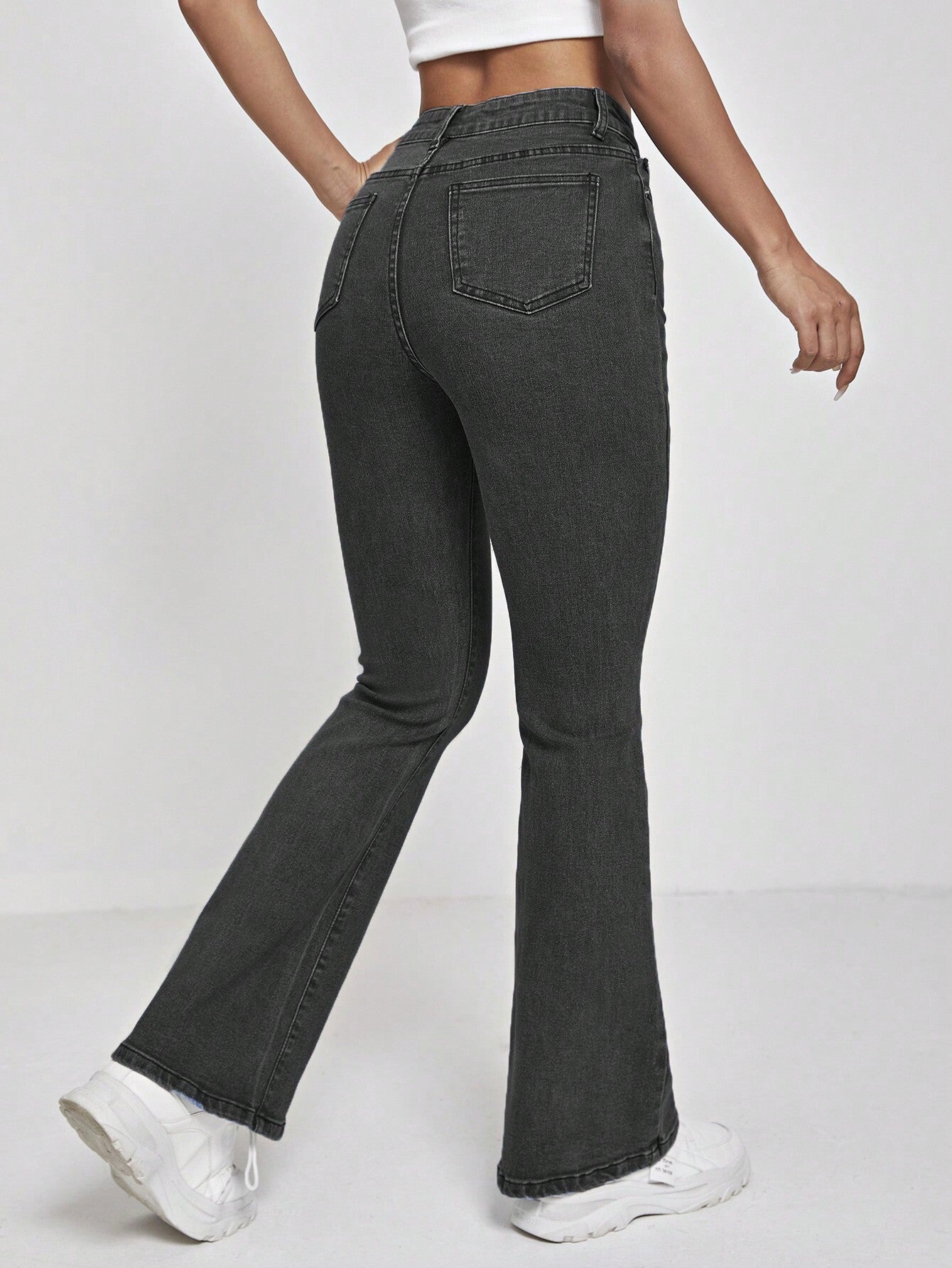 KOTTY Boot-Leg Women Black Jeans 