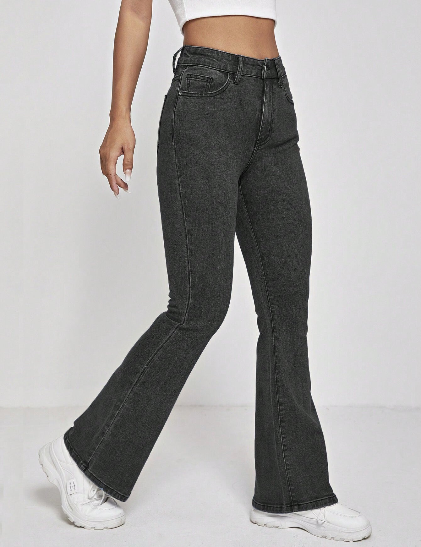 KOTTY Boot-Leg Women Black Jeans 