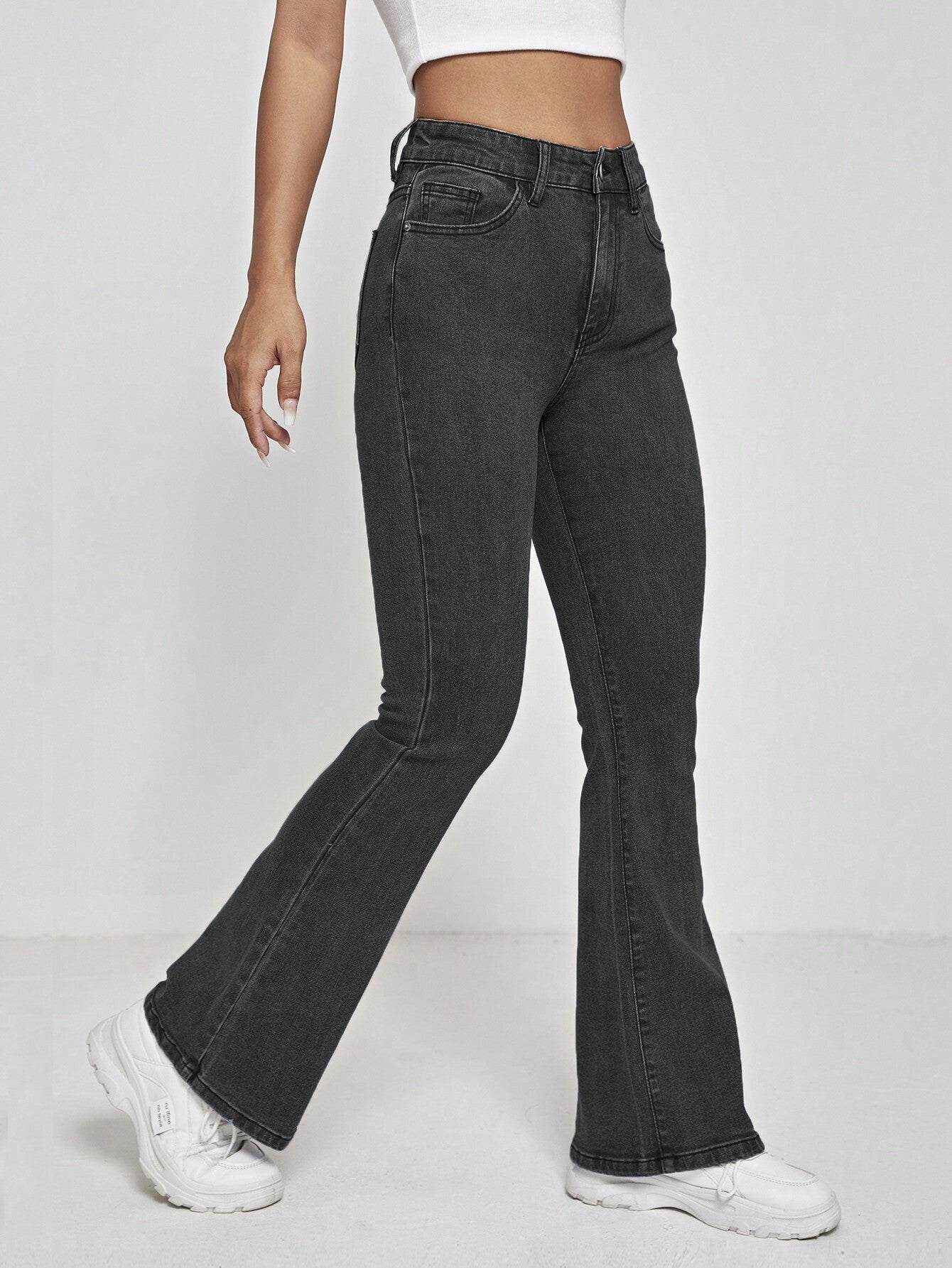 KOTTY Boot-Leg Women Black Jeans 