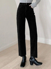 KOTTY Straight Fit Women Black Jeans 
