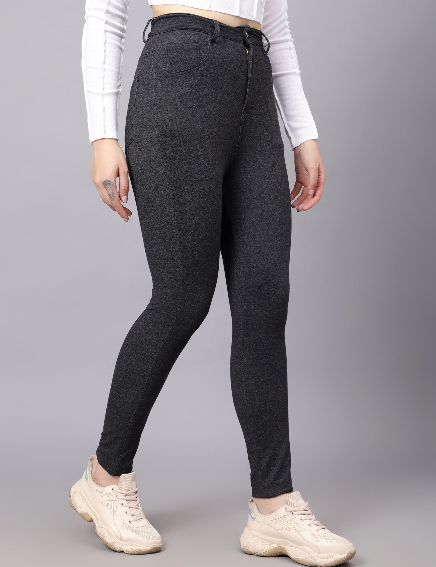 KOTTY Skinny Women Black Jeans 