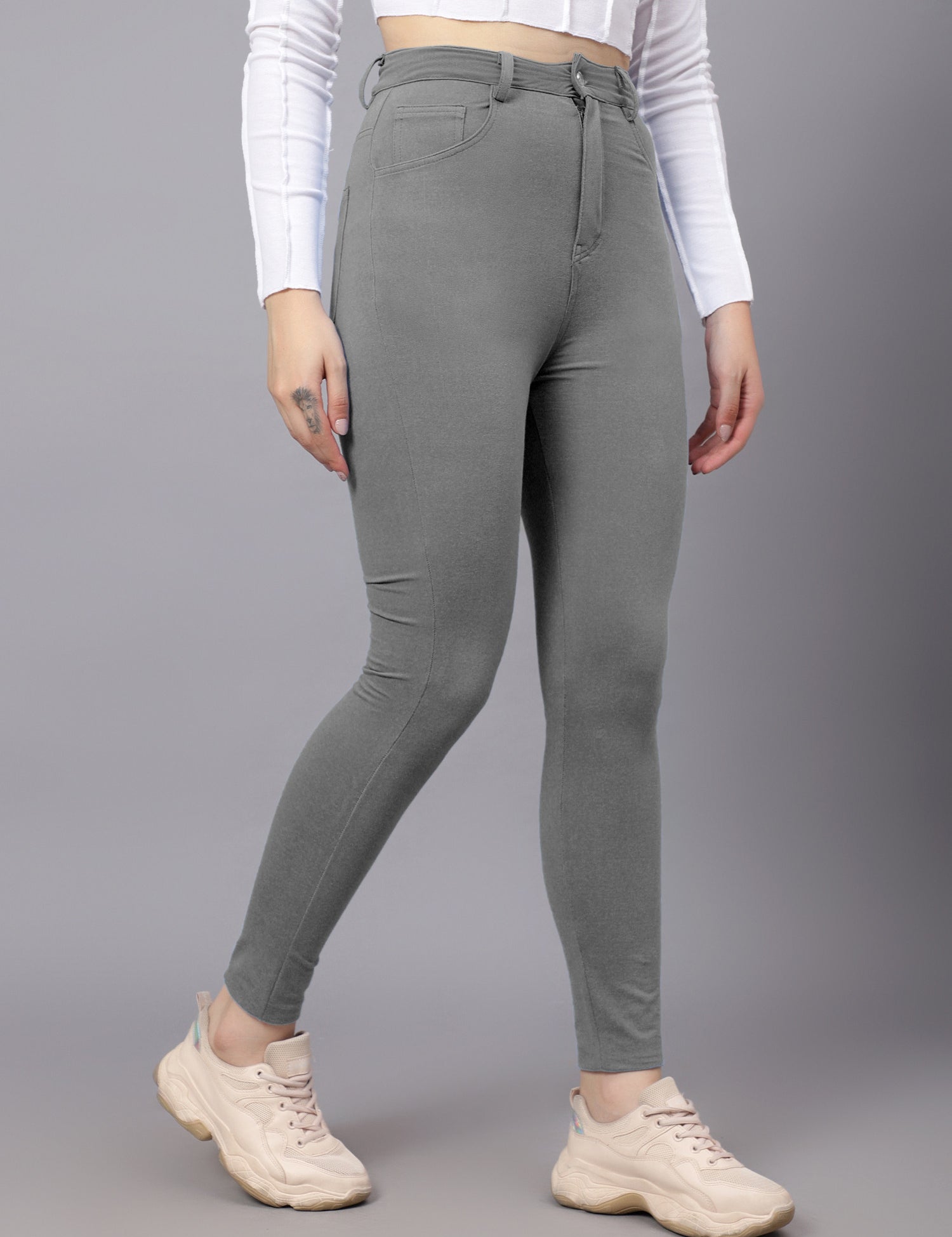 KOTTY Skinny Women Grey Jeans 
