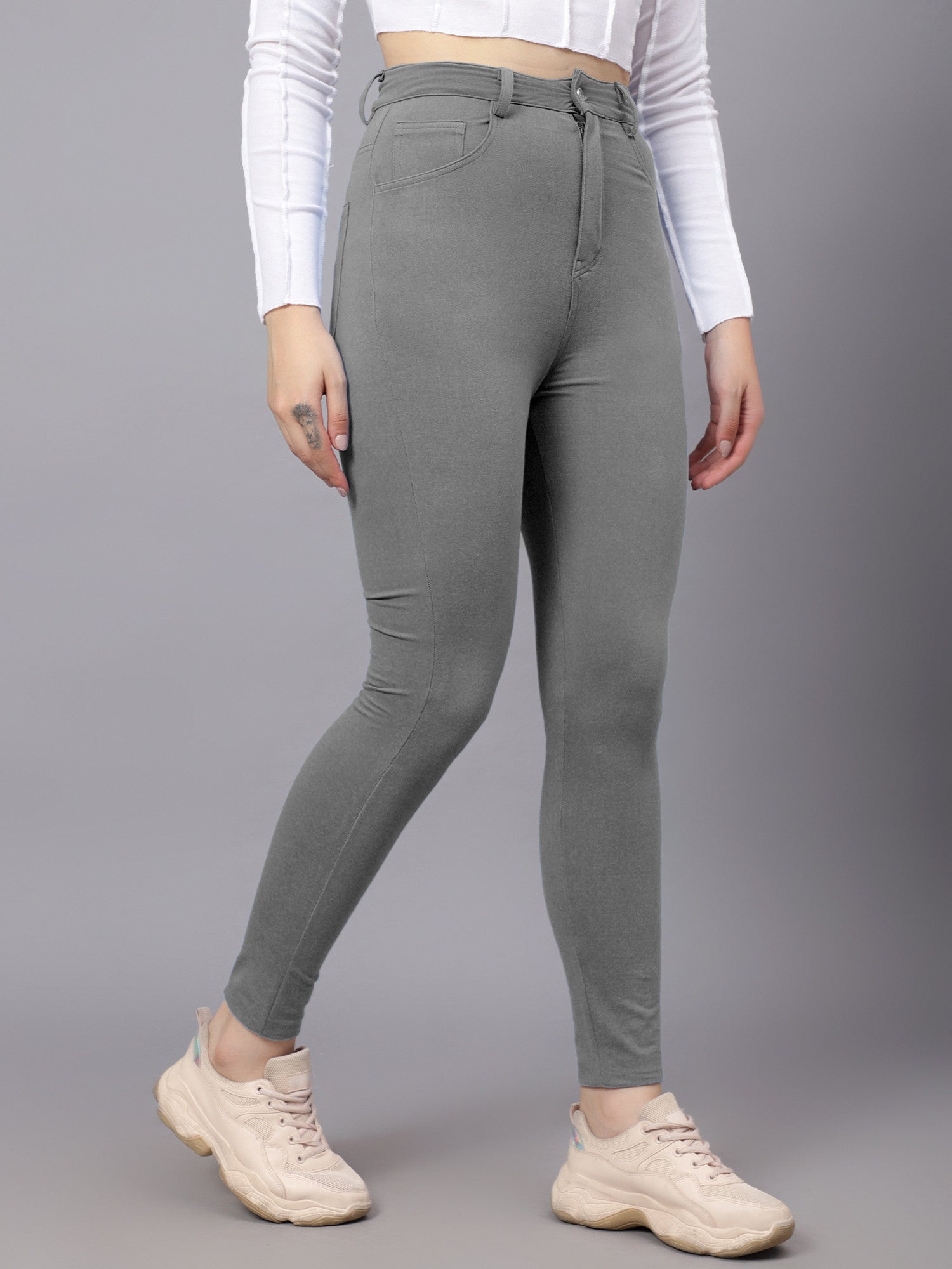 KOTTY Skinny Women Grey Jeans 
