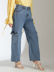 KOTTY Regular Women Light Blue Jeans 