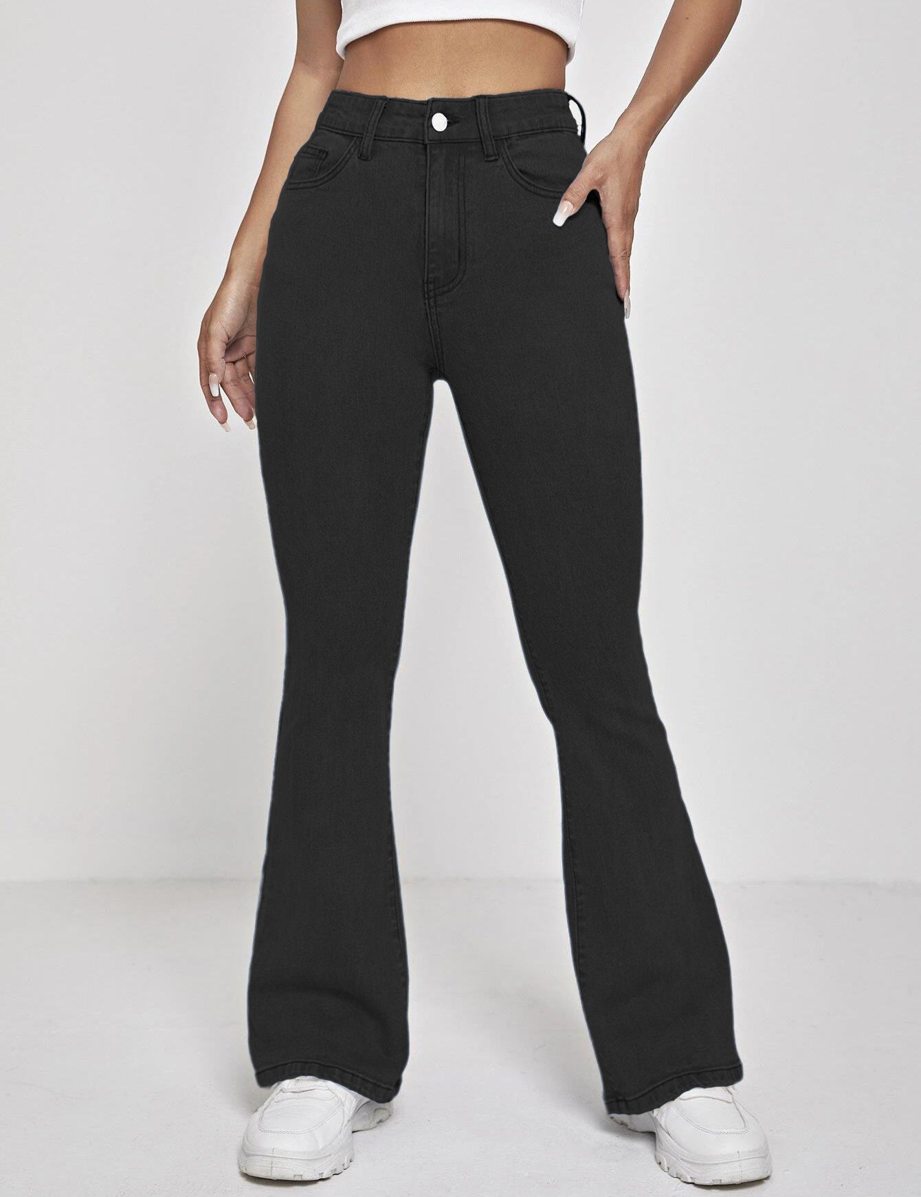 KOTTY Boot-Leg Women Black Jeans 
