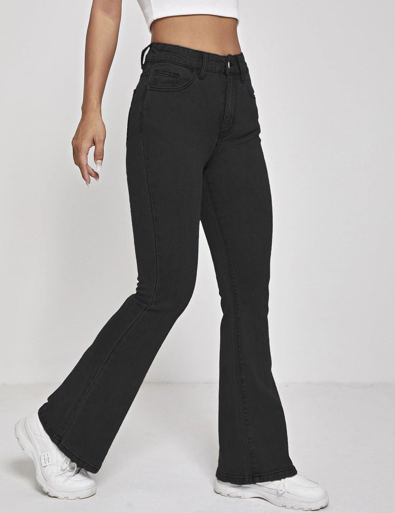 KOTTY Boot-Leg Women Black Jeans 