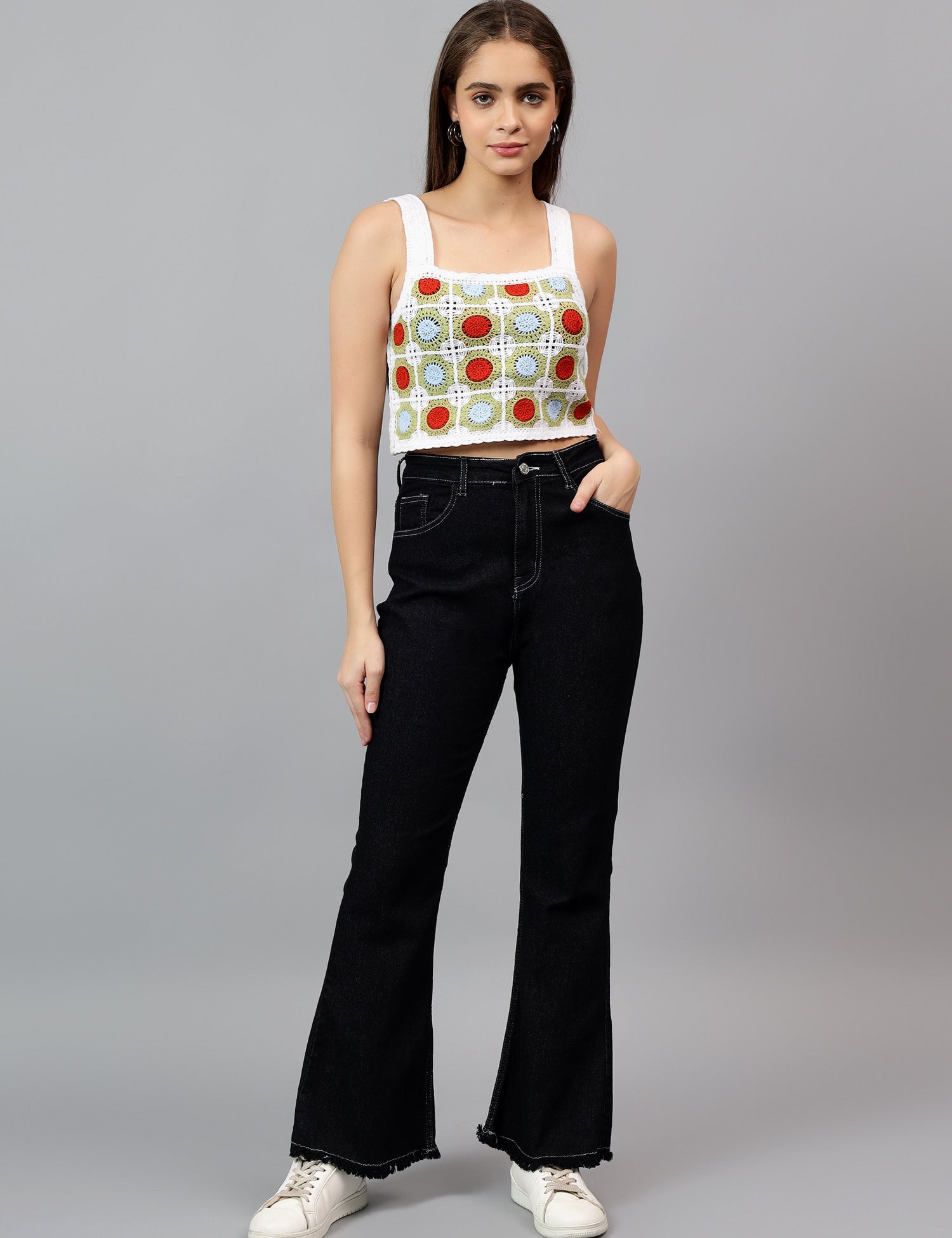 KOTTY Boot-Leg Women Black Jeans 