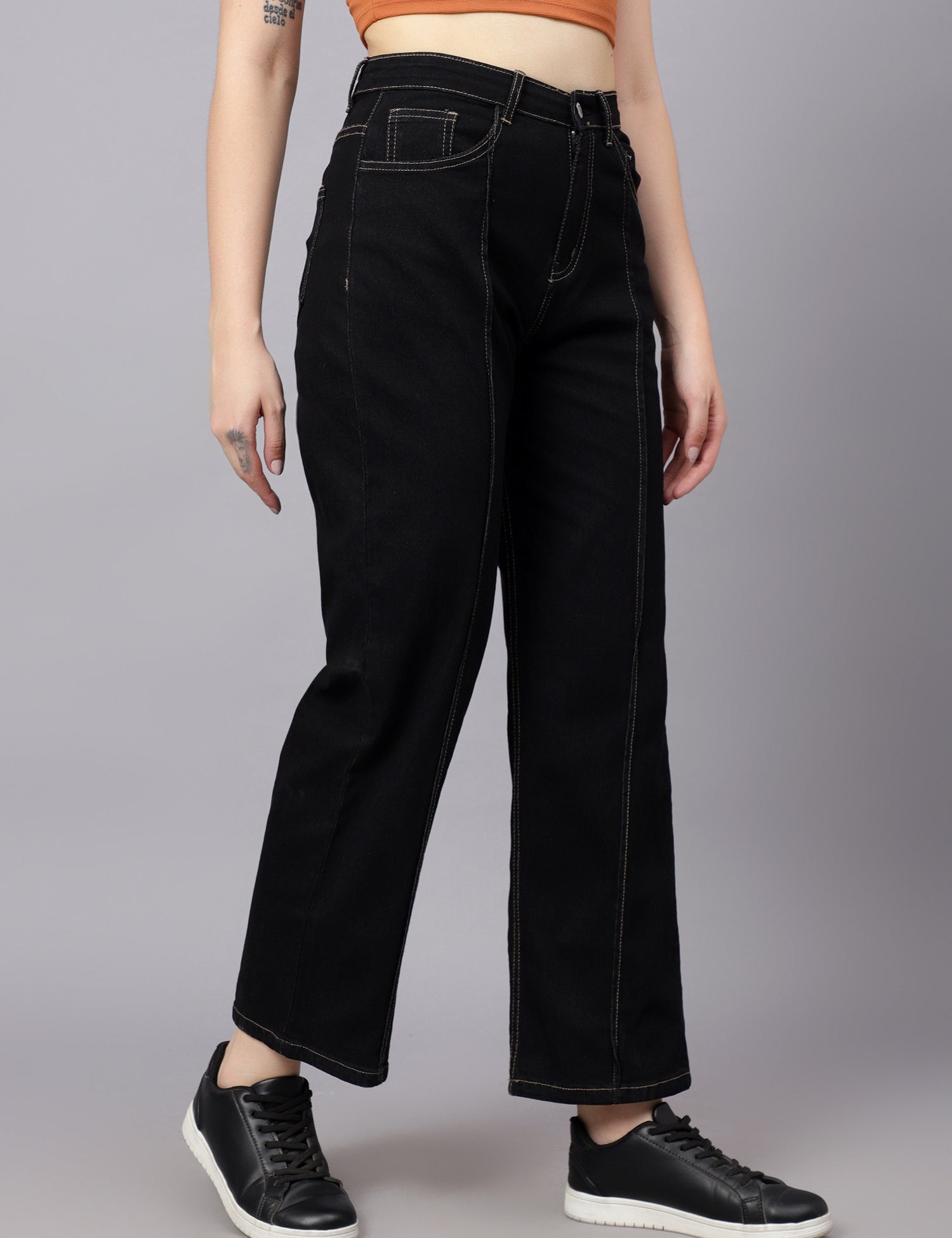KOTTY Regular Women Black Jeans 