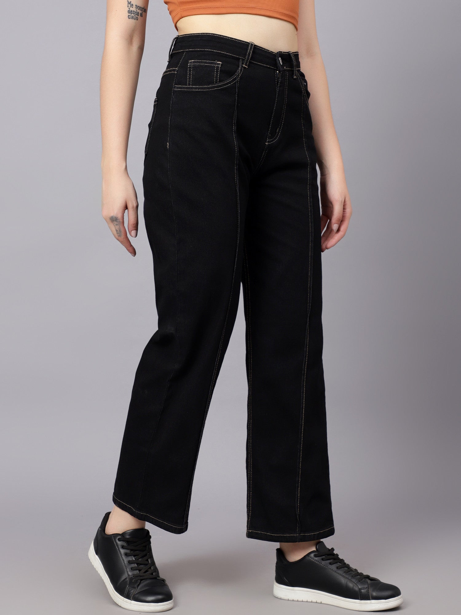 KOTTY Regular Women Black Jeans 