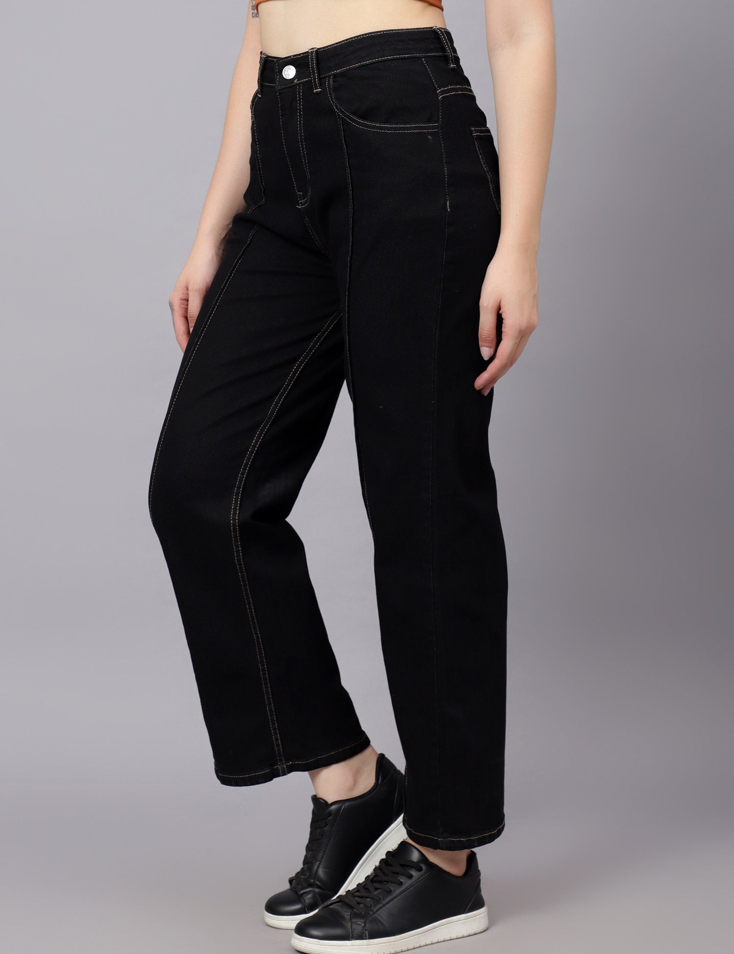KOTTY Regular Women Black Jeans 