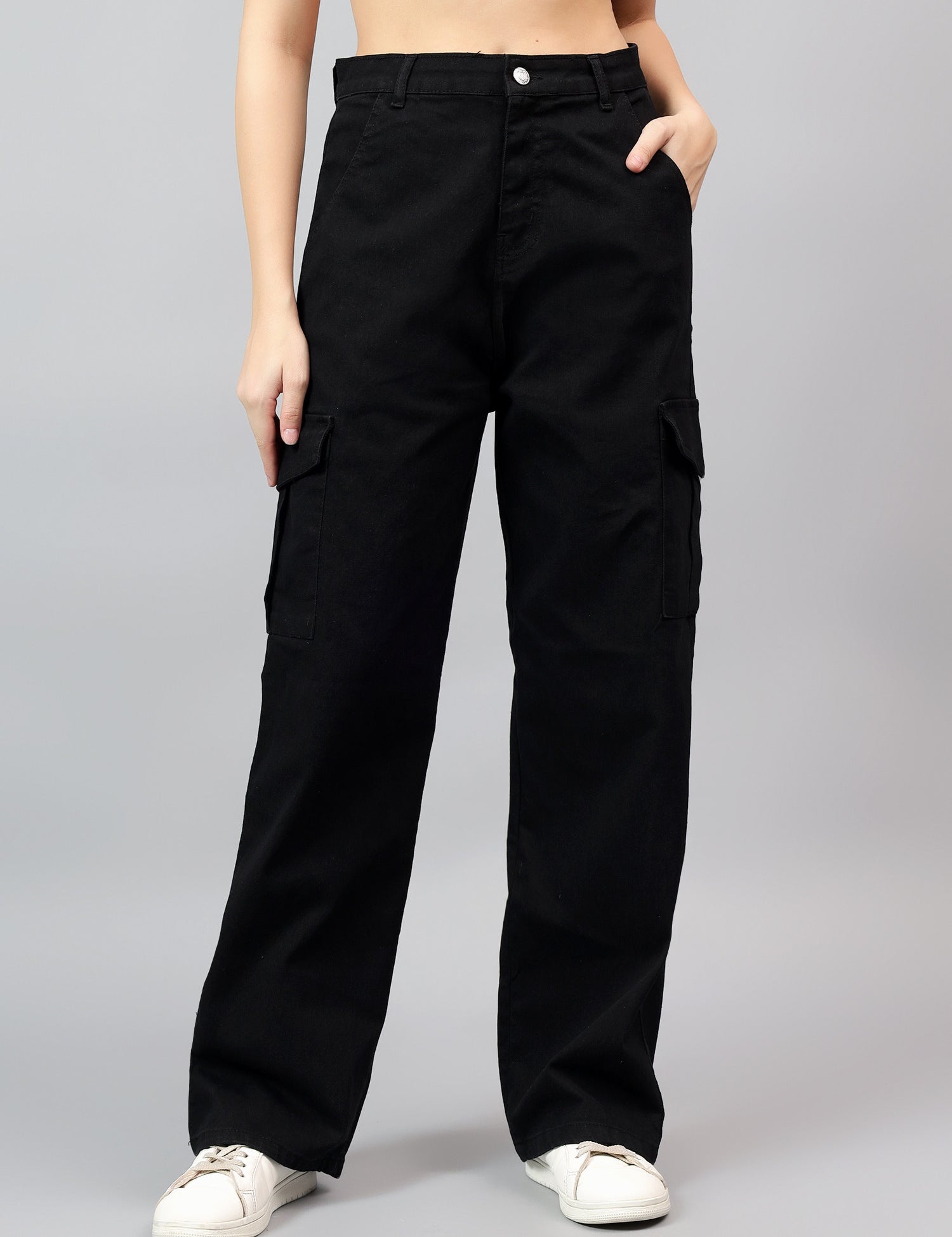 KOTTY Straight Fit Women Black Jeans 