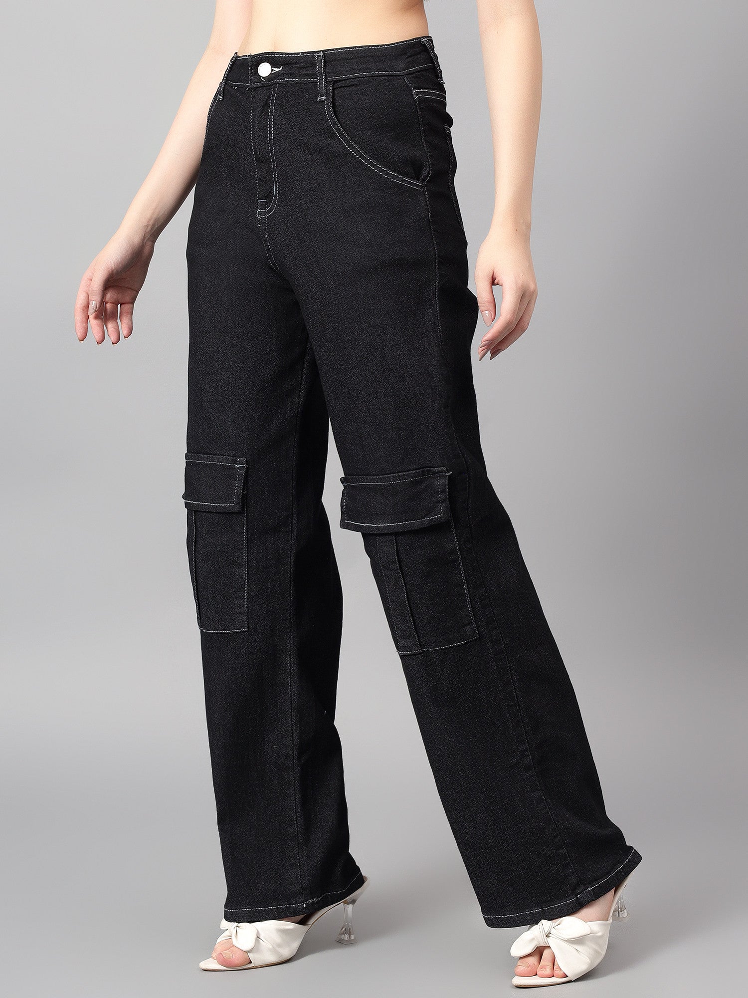 KOTTY Straight Fit Women Black Jeans 