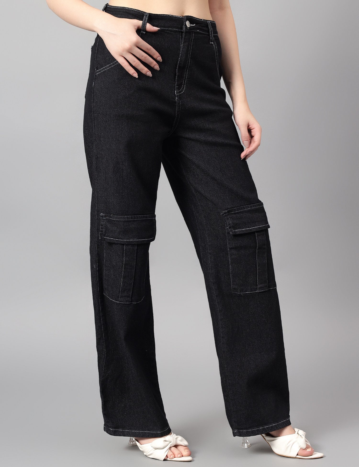 KOTTY Straight Fit Women Black Jeans 