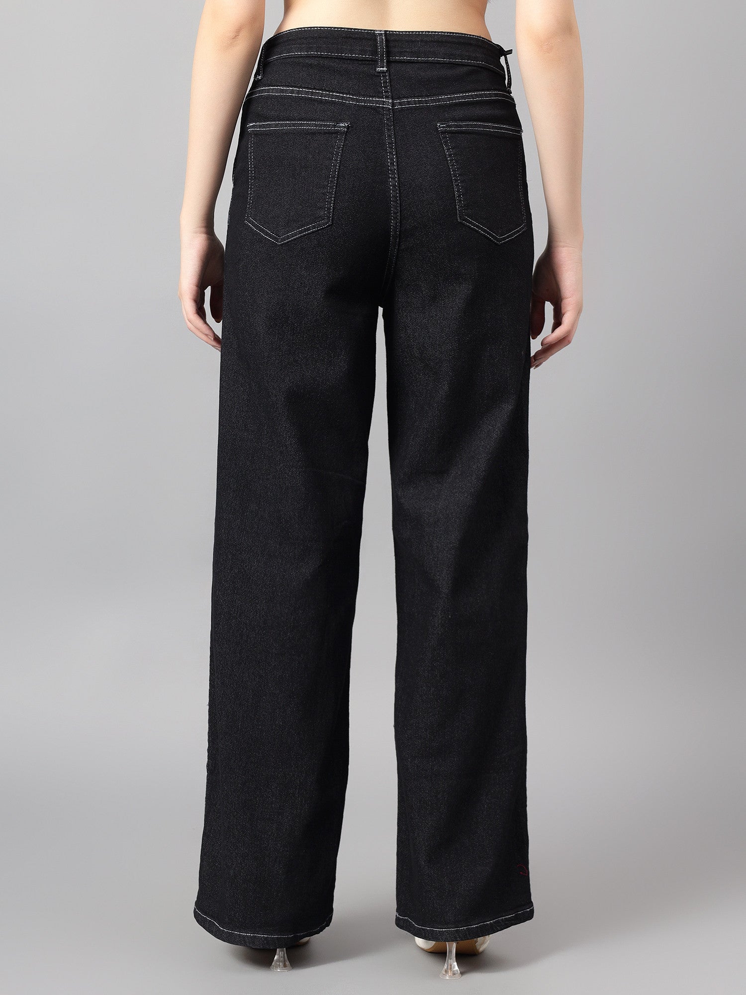 KOTTY Straight Fit Women Black Jeans 