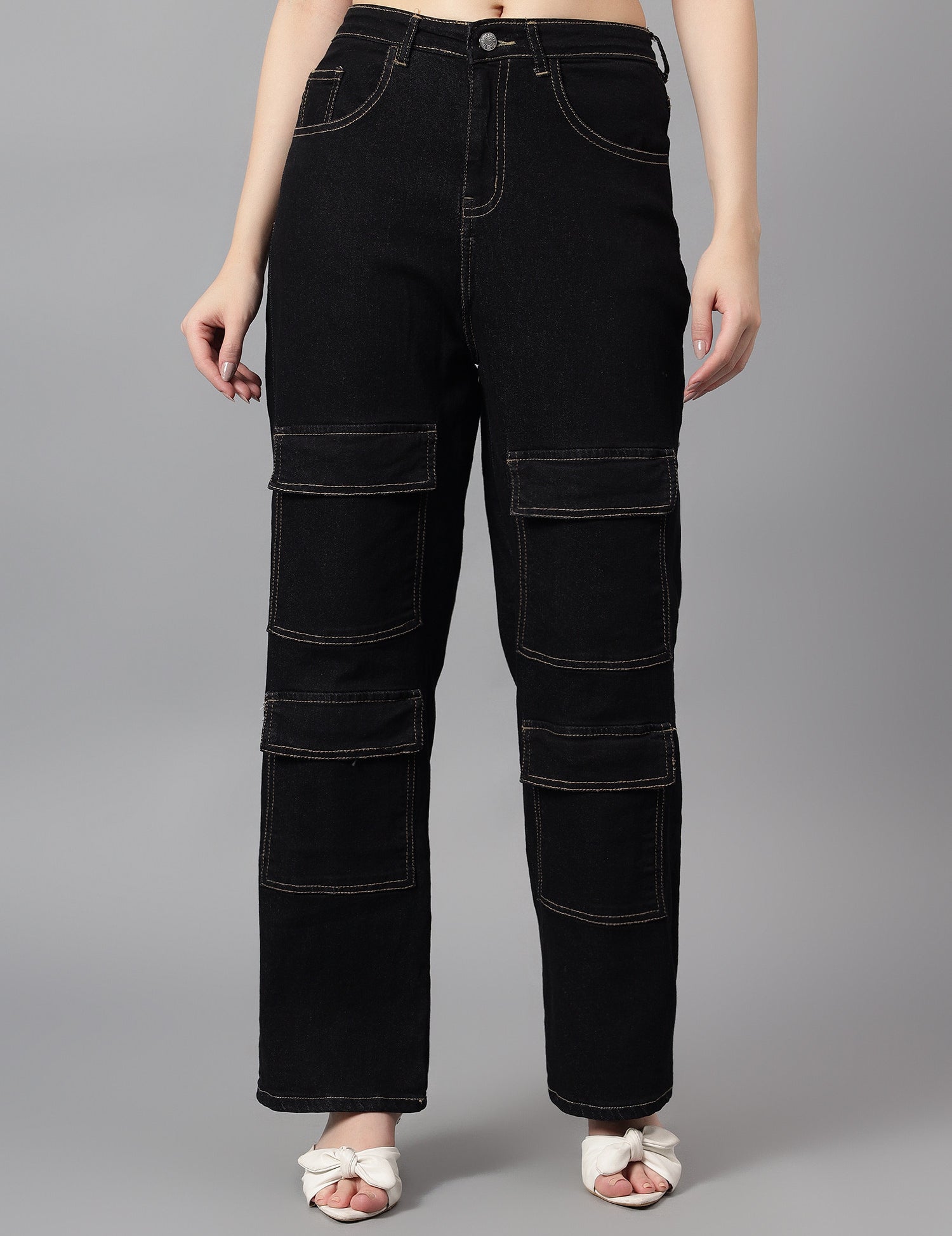 KOTTY Straight Fit Women Black Jeans 