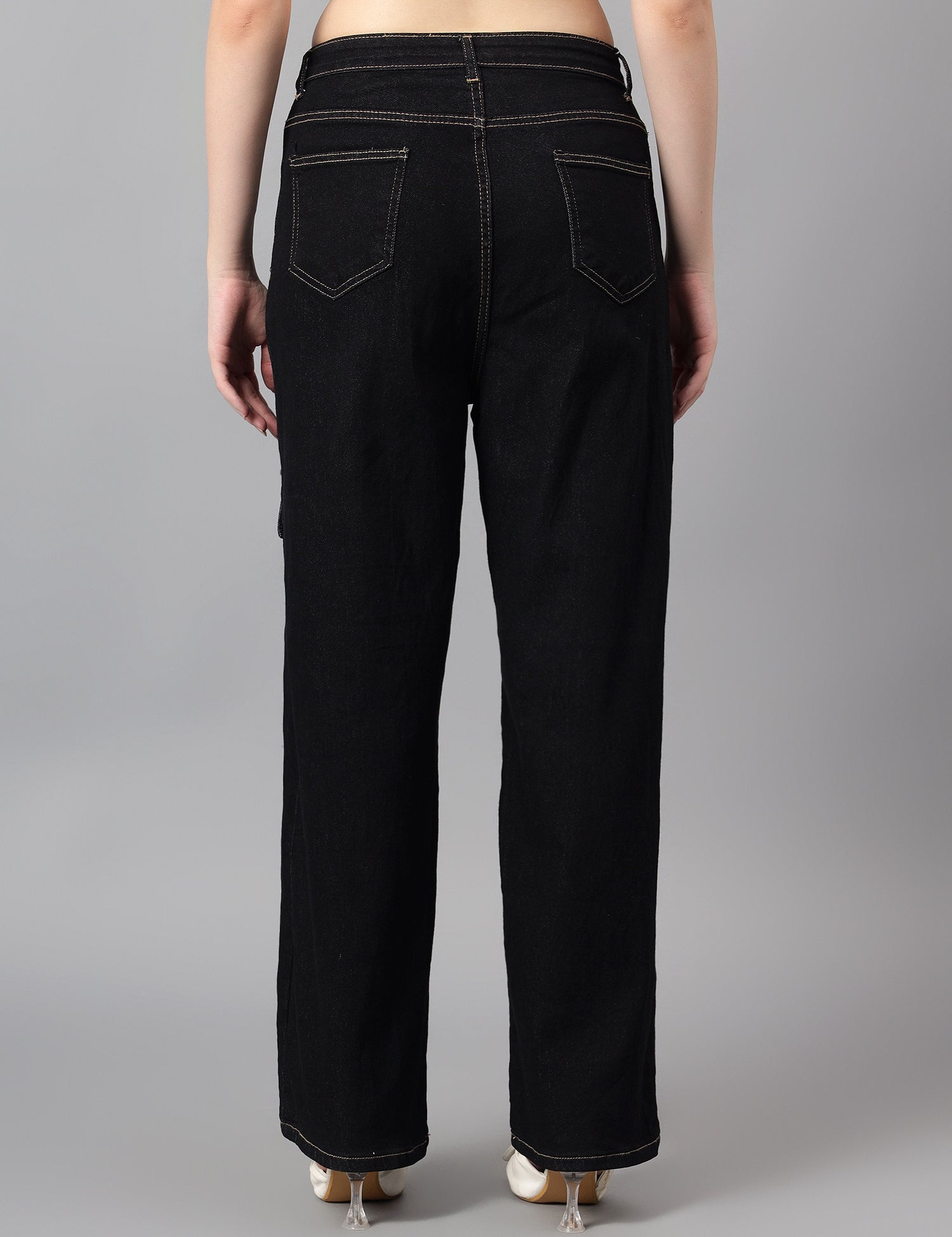 KOTTY Straight Fit Women Black Jeans 