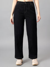 KOTTY Straight Fit Women Black Jeans 
