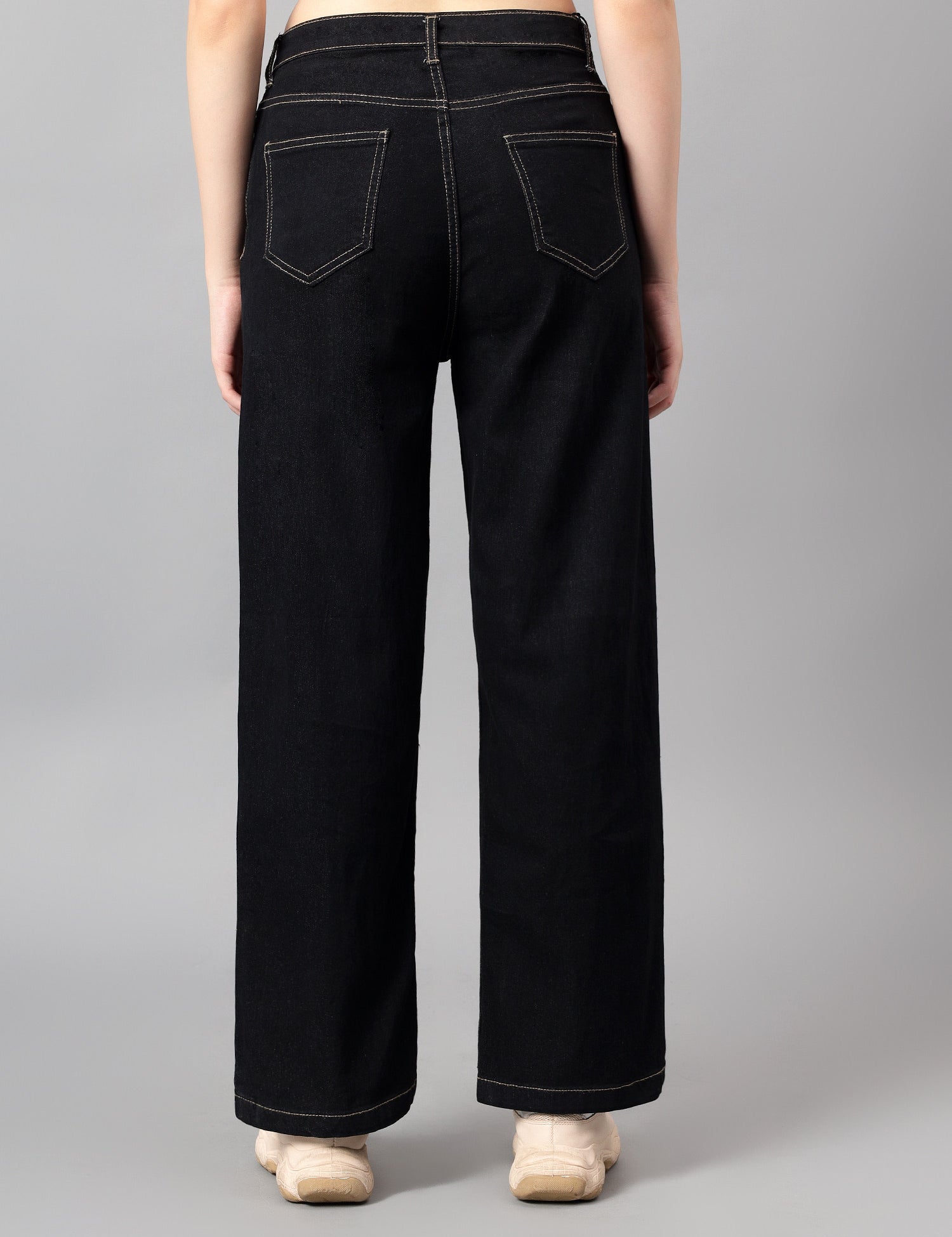 KOTTY Straight Fit Women Black Jeans 