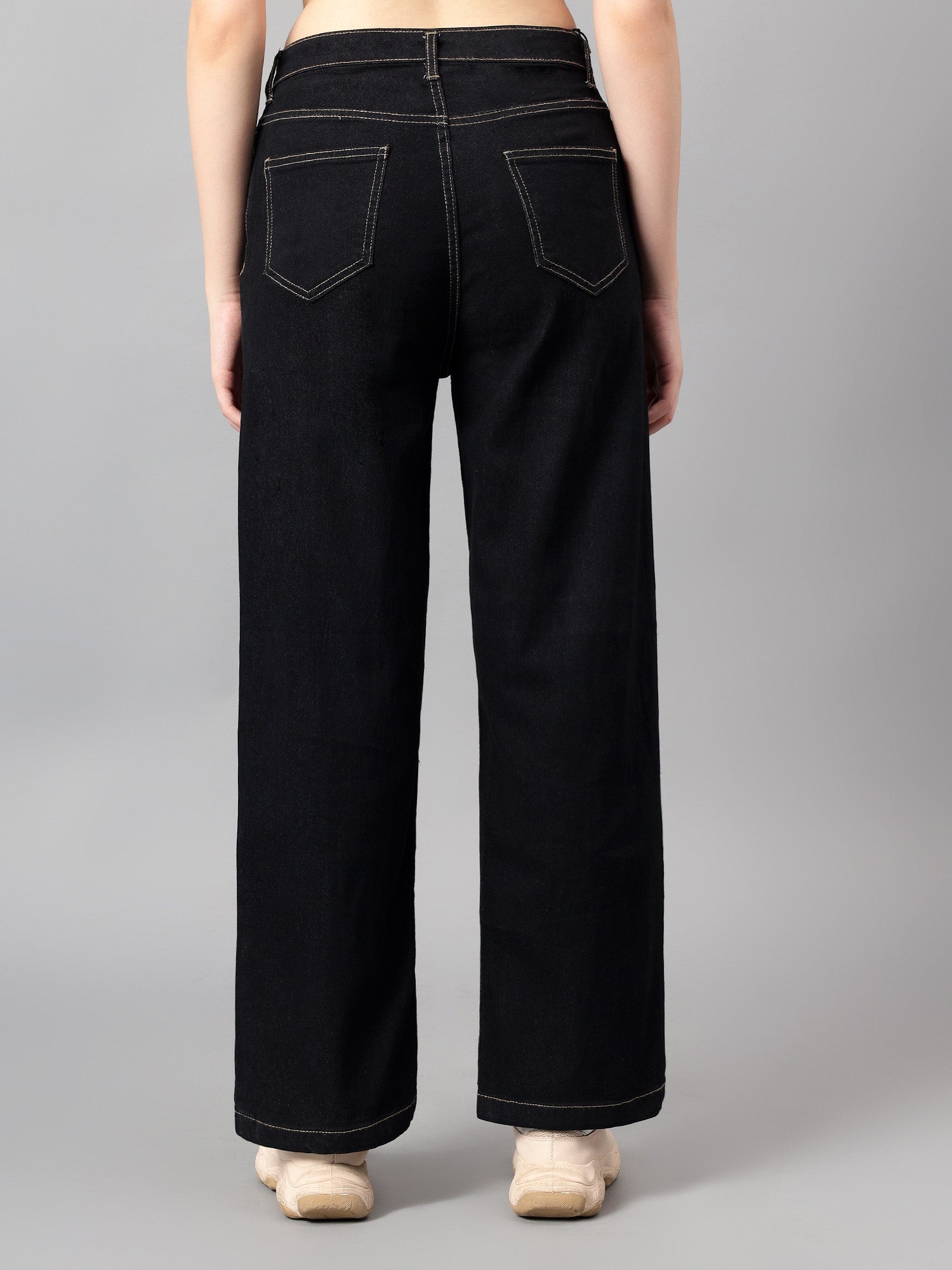 KOTTY Straight Fit Women Black Jeans 