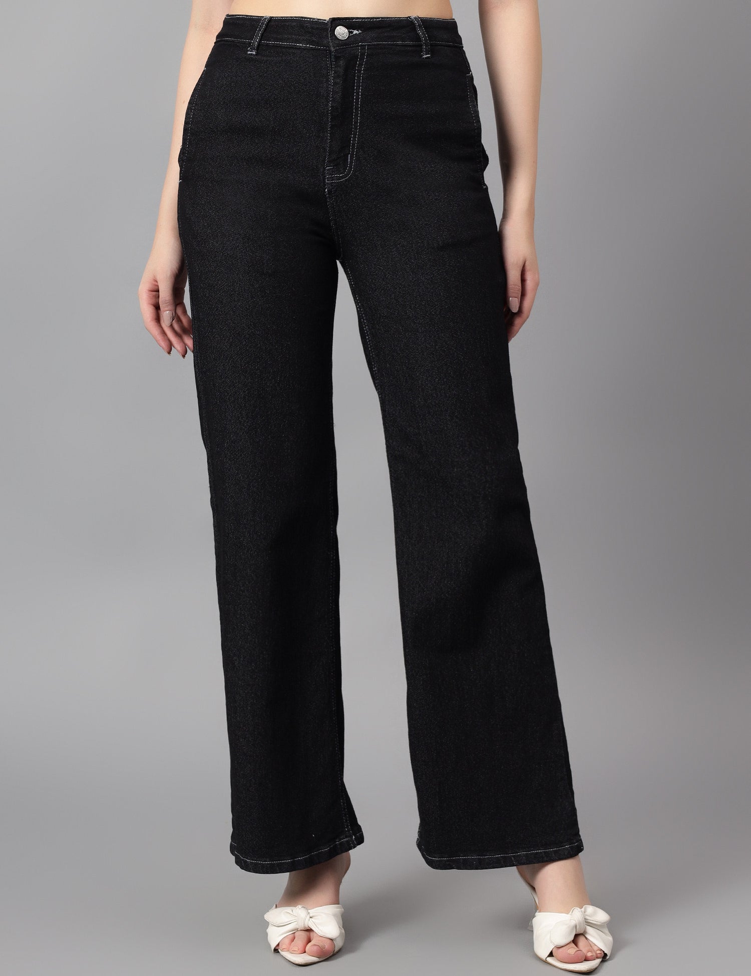 KOTTY Flared Women Black Jeans 