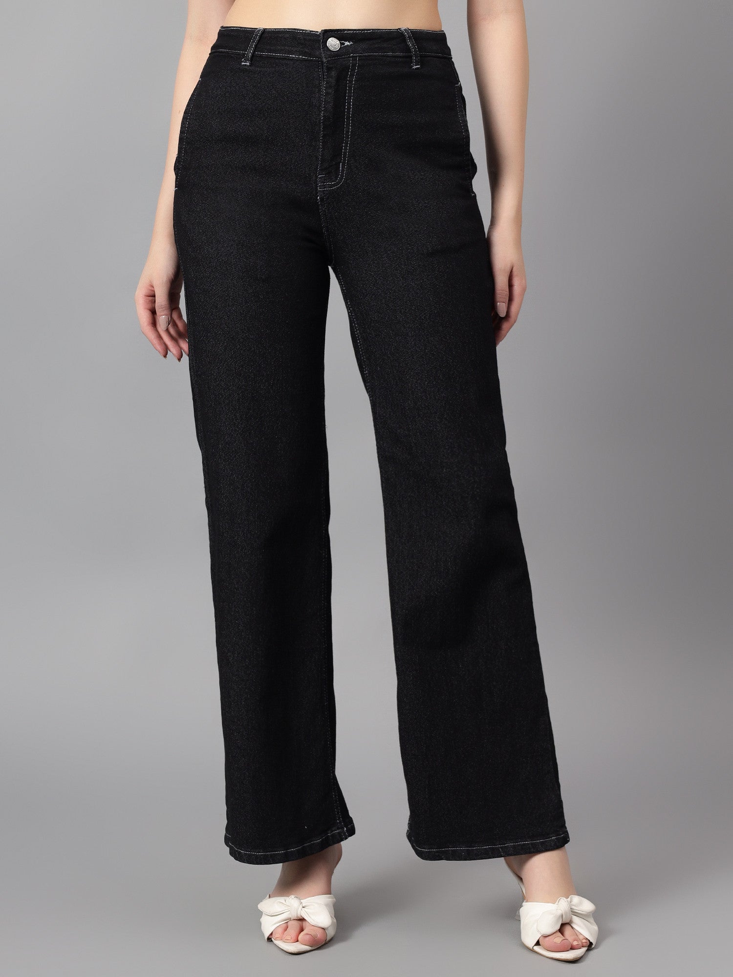 KOTTY Flared Women Black Jeans 
