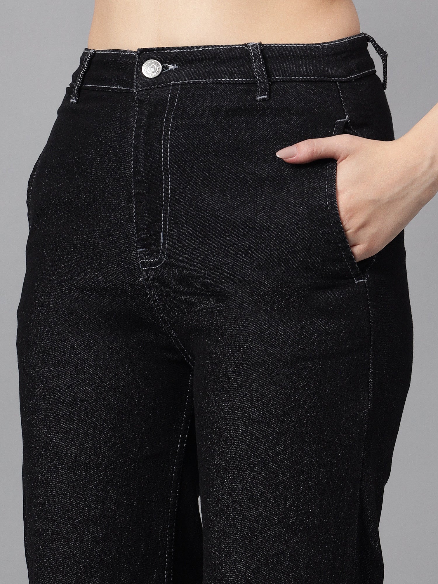 KOTTY Flared Women Black Jeans 