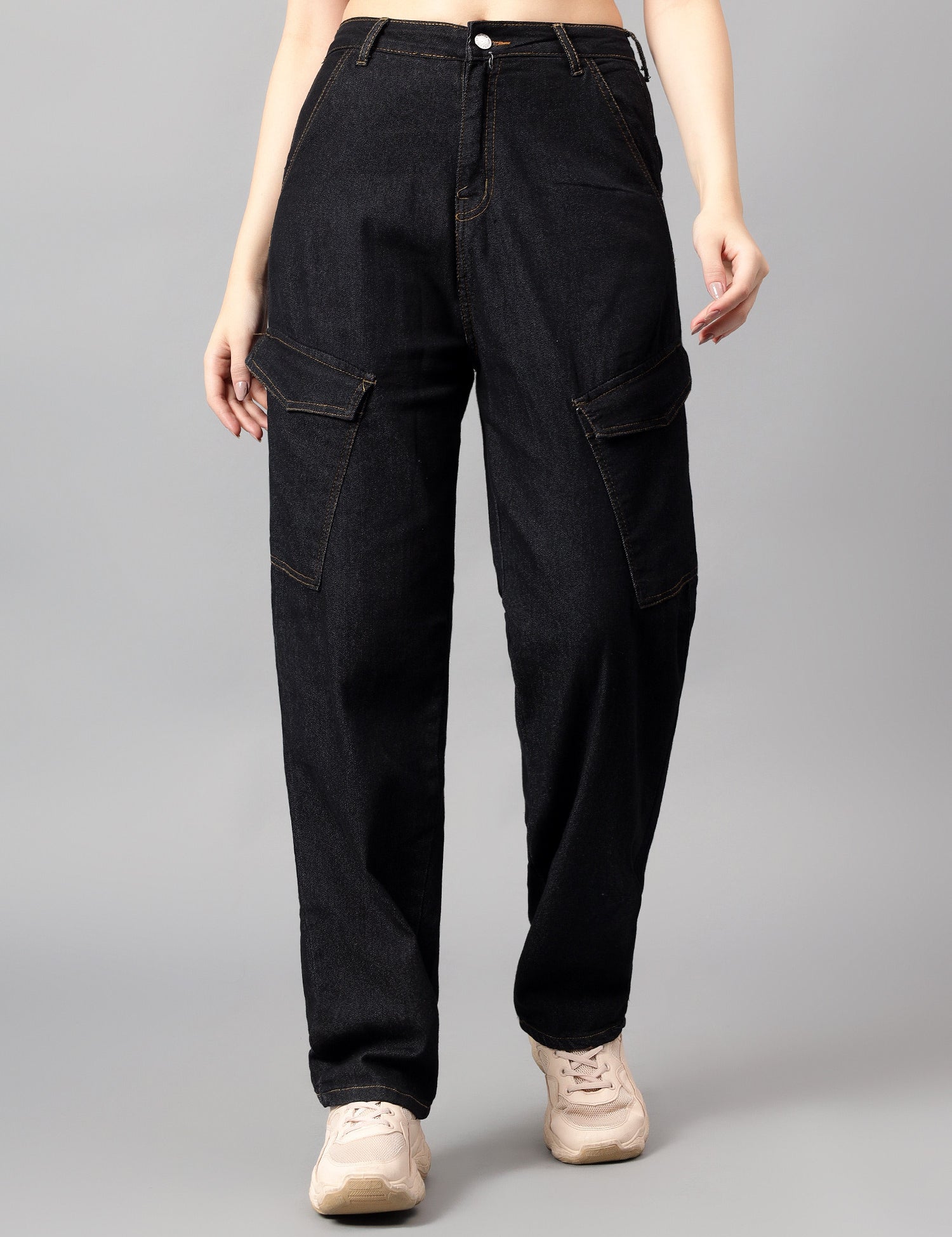 KOTTY Straight Fit Women Black Jeans 