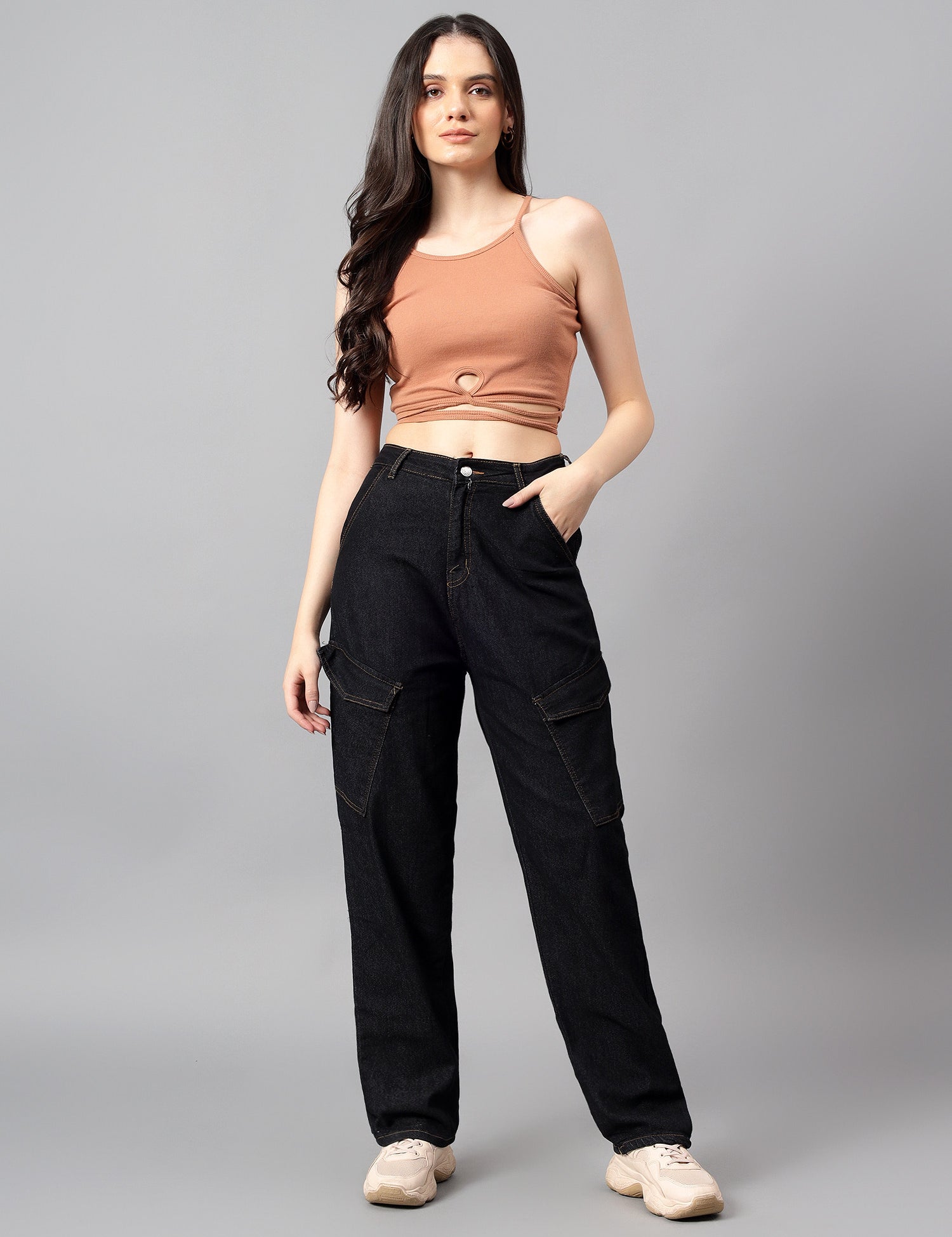 KOTTY Straight Fit Women Black Jeans 