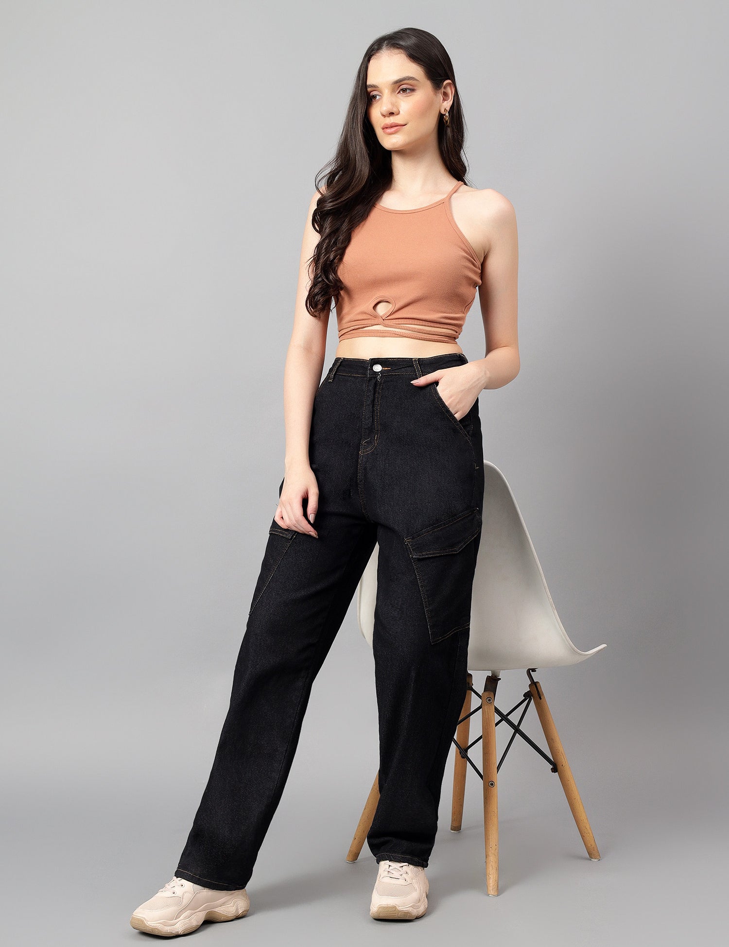 KOTTY Straight Fit Women Black Jeans 