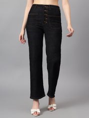 KOTTY Straight Fit Women Black Jeans 