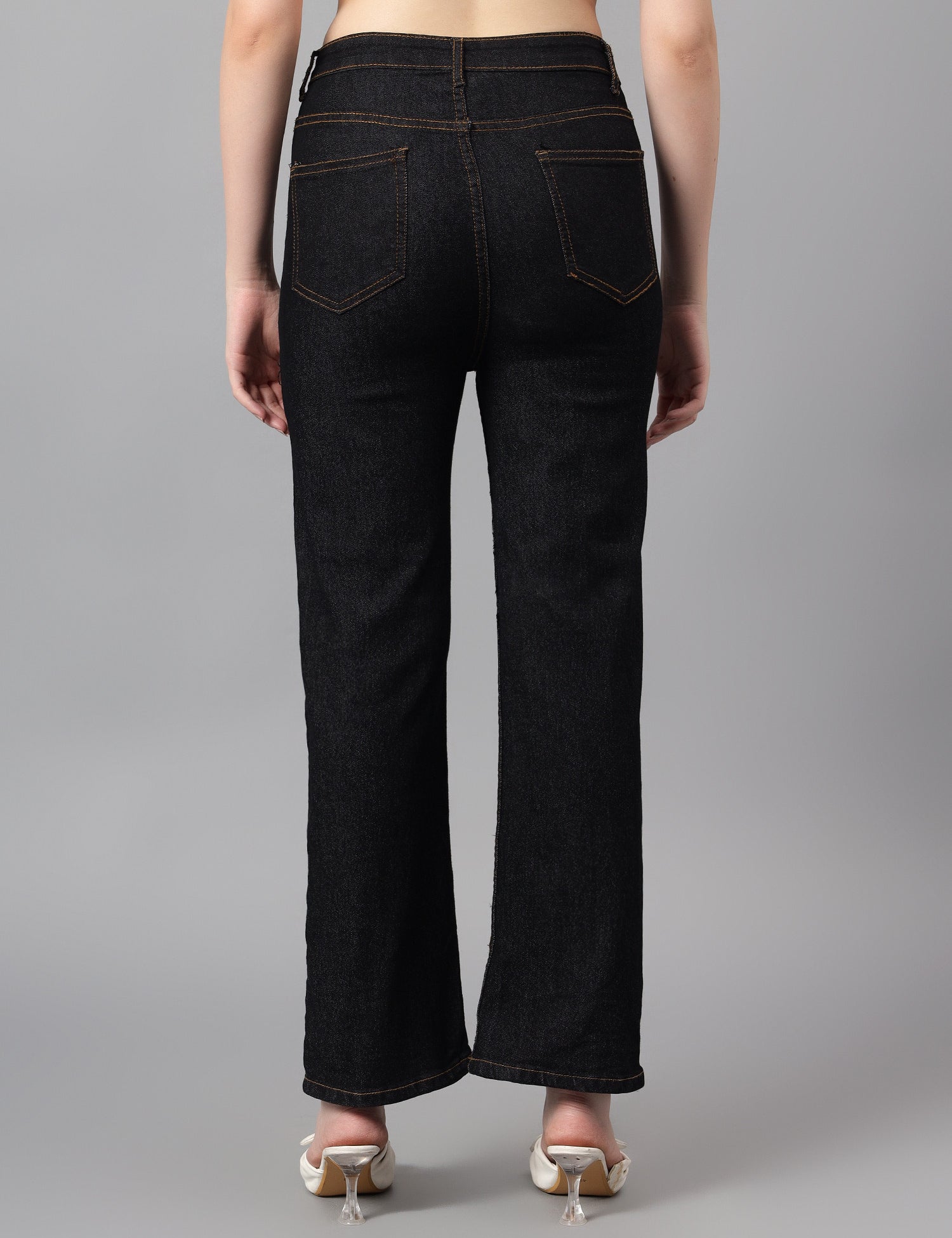KOTTY Straight Fit Women Black Jeans 