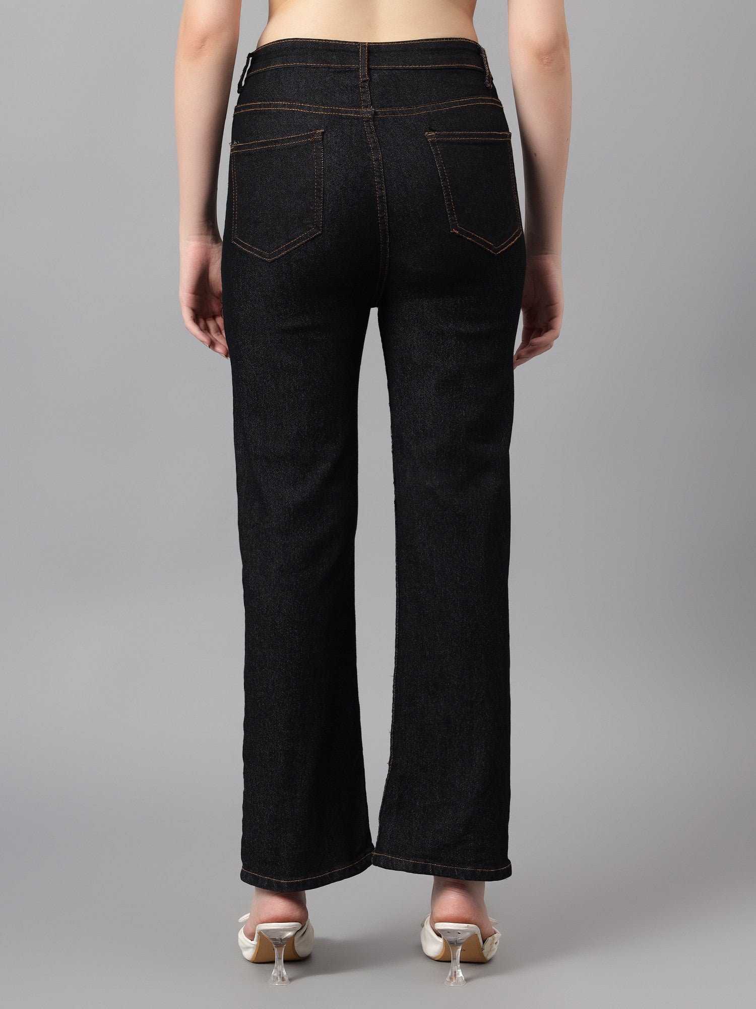 KOTTY Straight Fit Women Black Jeans 