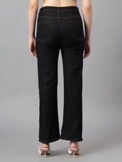 KOTTY Straight Fit Women Black Jeans 
