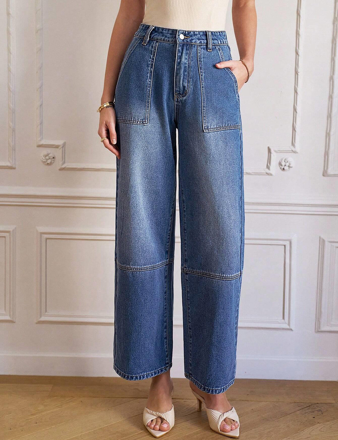 KOTTY Regular Women Dark Blue Jeans 