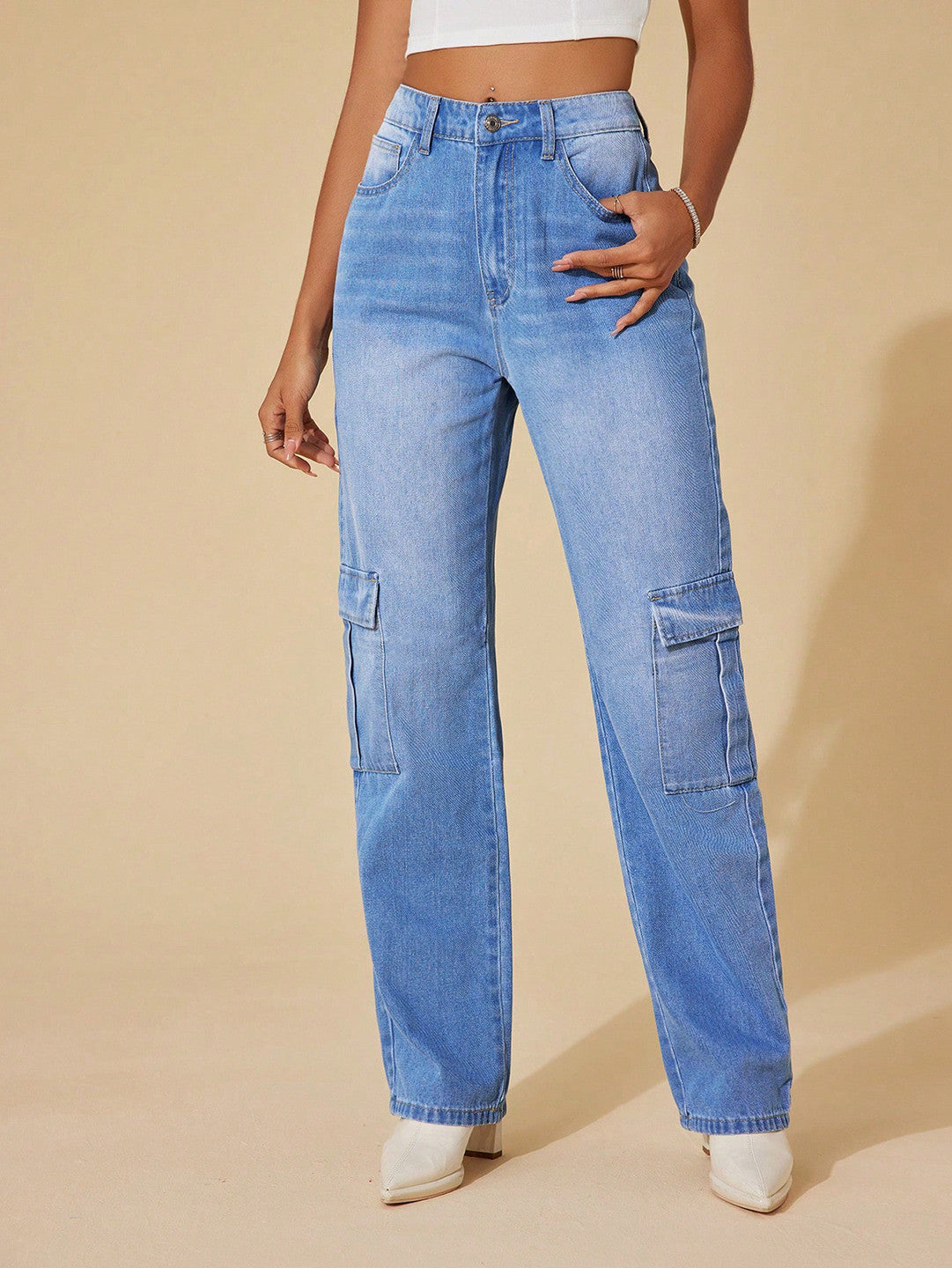 KOTTY Regular Women Light Blue Jeans 