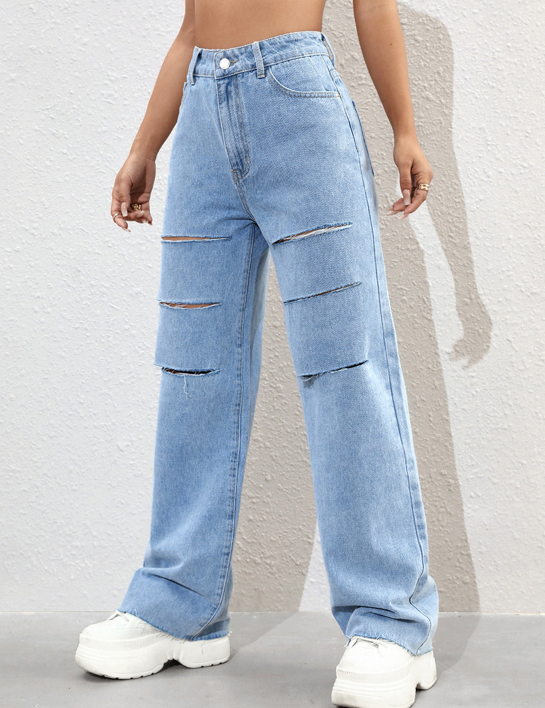 KOTTY Regular Women Light Blue Jeans 