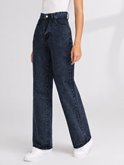 KOTTY Straight Fit Women Dark Blue Jeans 