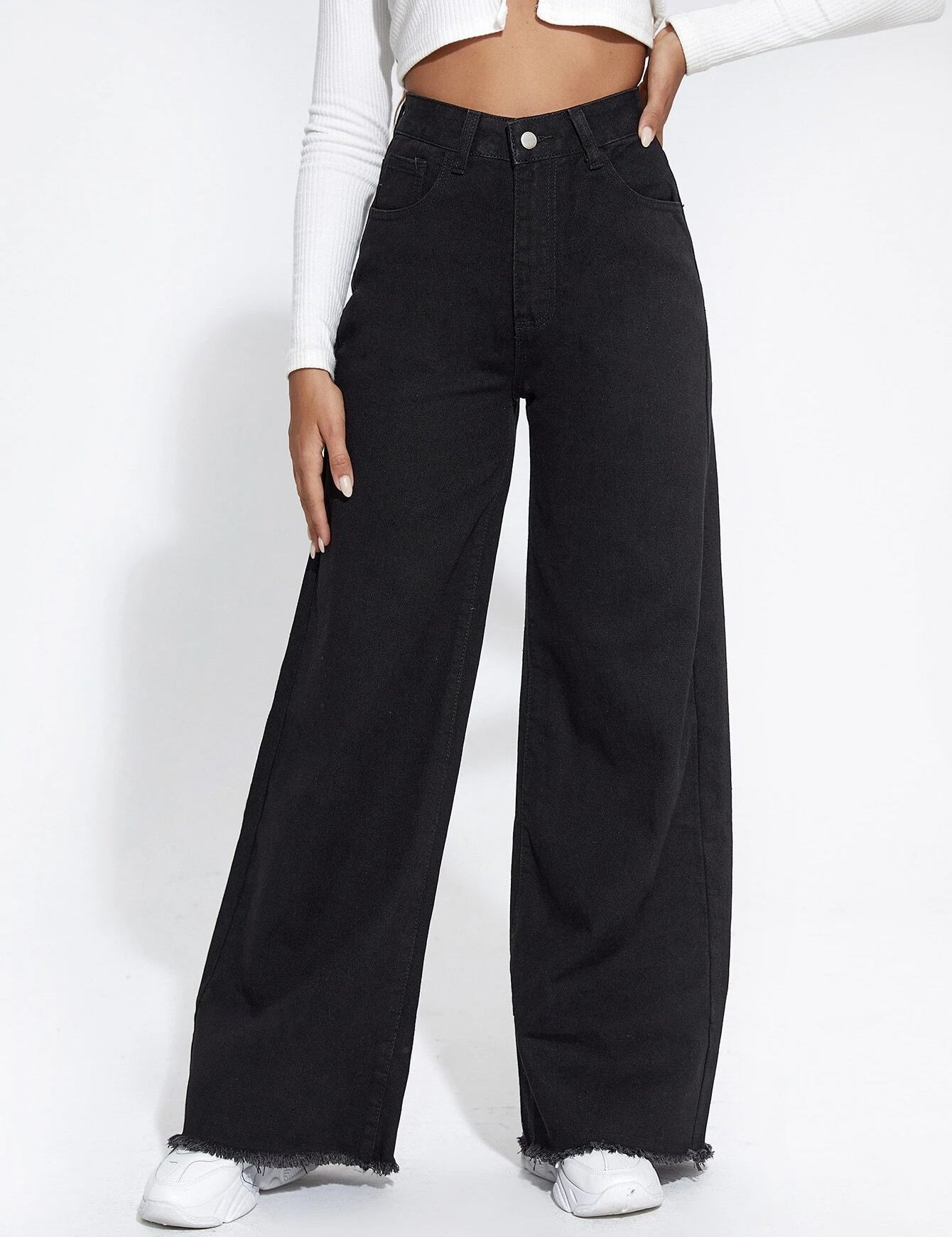 KOTTY Flared Women Black Jeans 