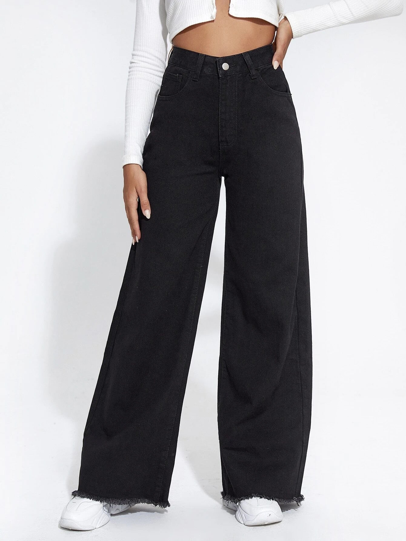 KOTTY Flared Women Black Jeans 