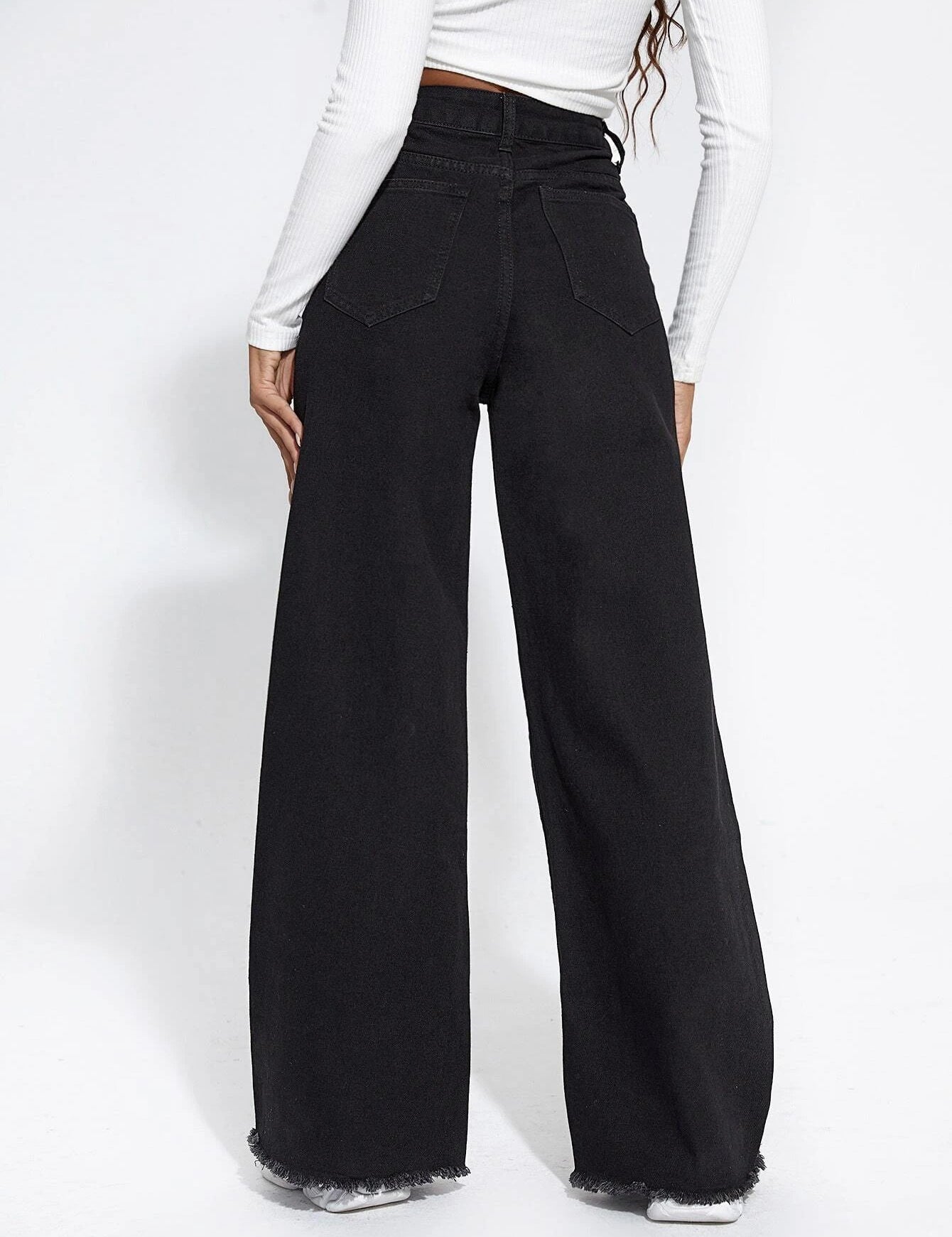 KOTTY Flared Women Black Jeans 