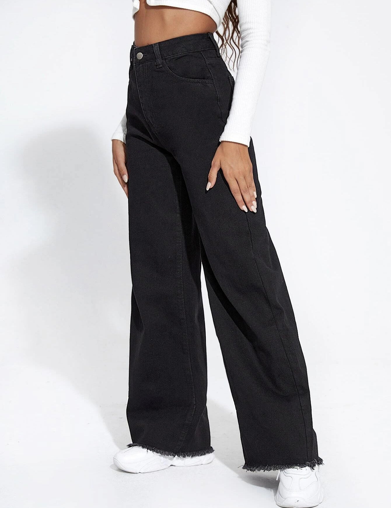 KOTTY Flared Women Black Jeans 