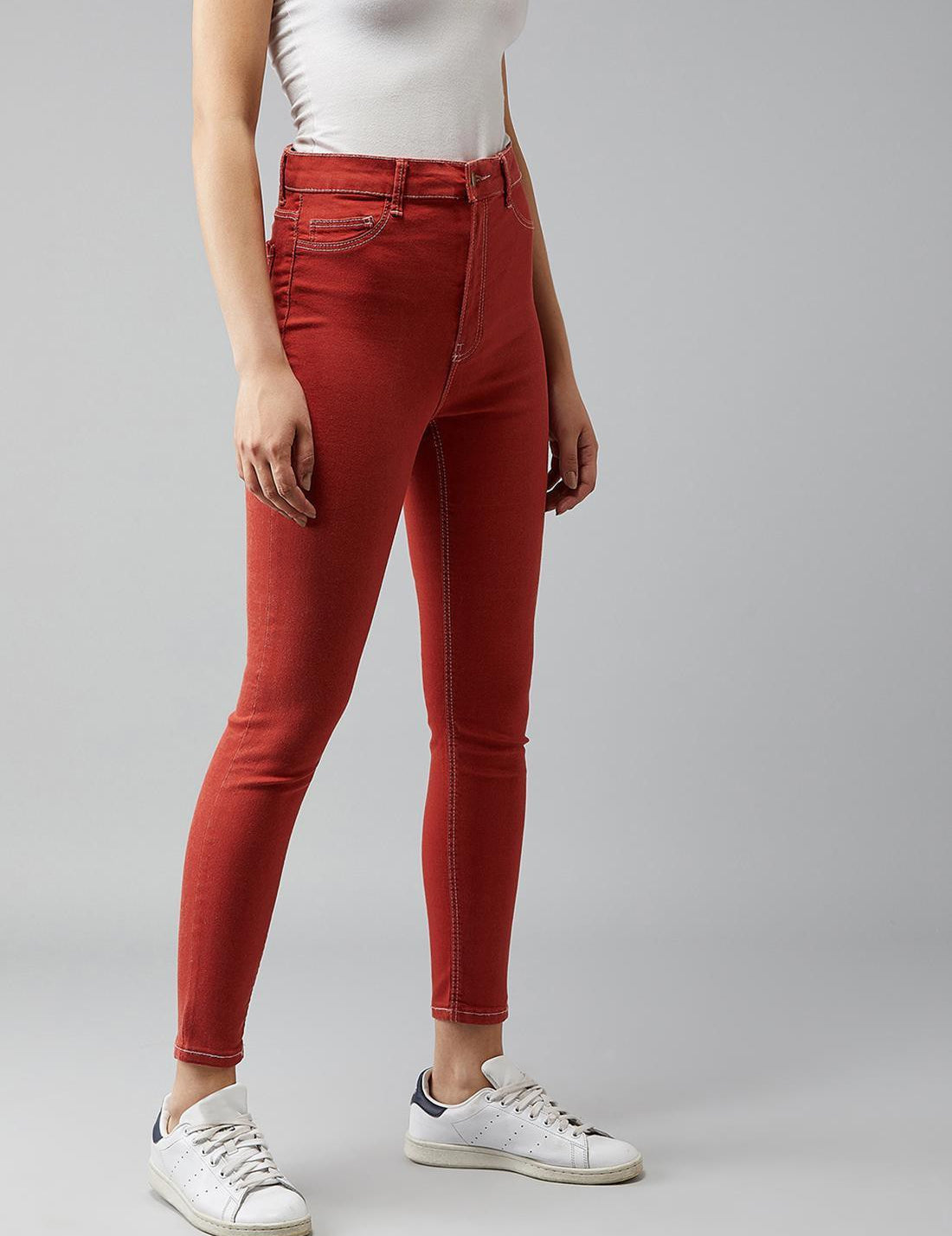 KOTTY Regular Women Orange Jeans 