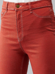 KOTTY Regular Women Orange Jeans 