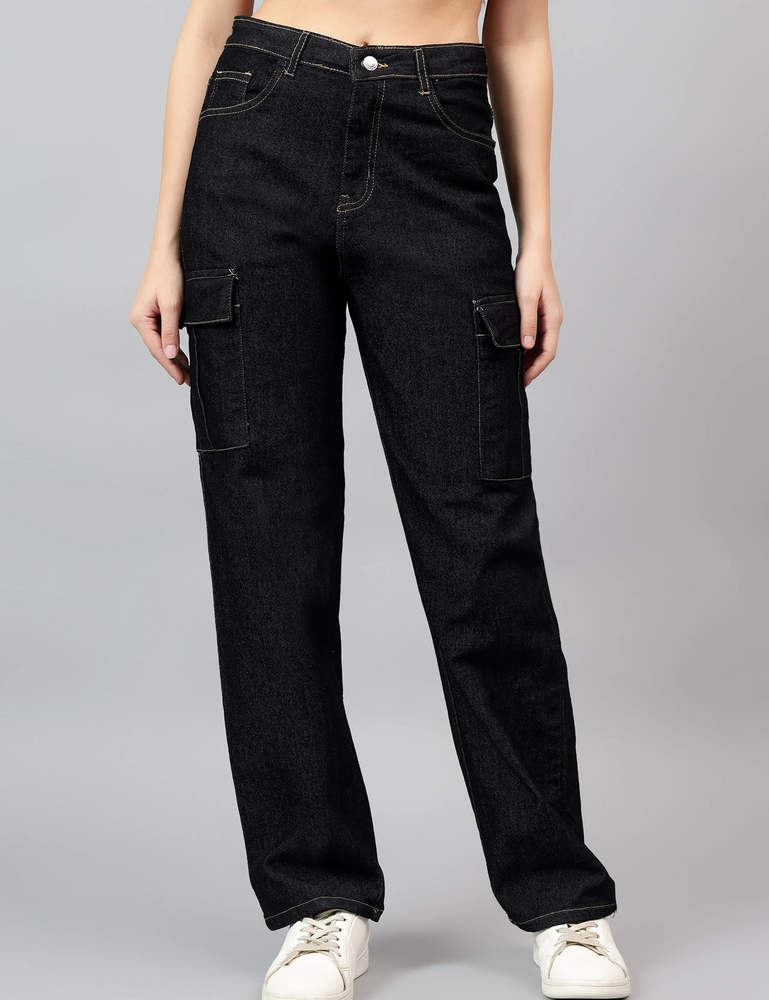 KOTTY Straight Fit Women Black Jeans 