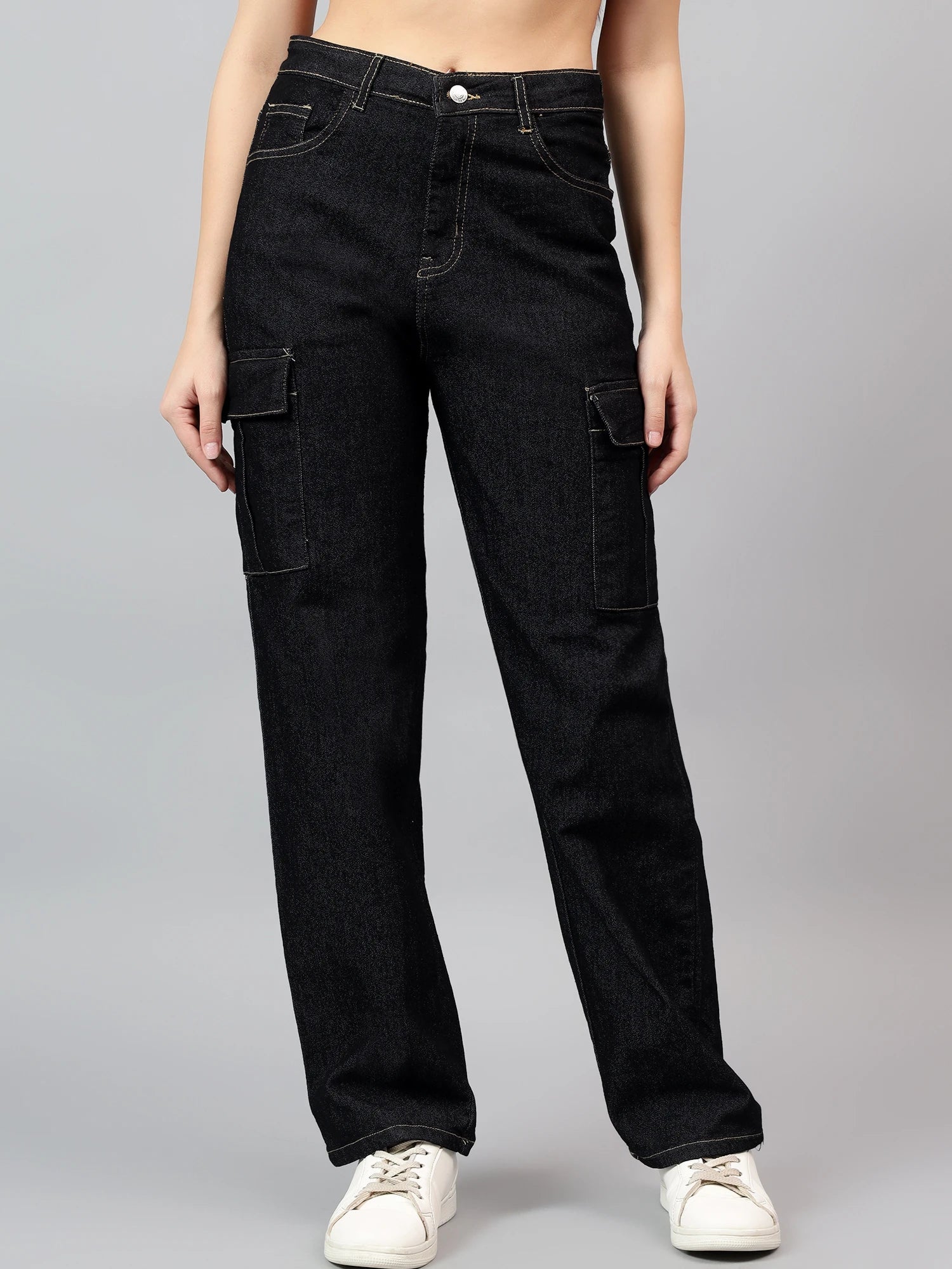 KOTTY Straight Fit Women Black Jeans 