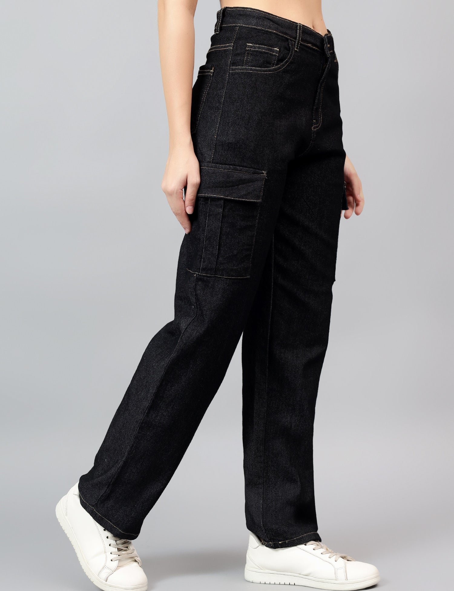 KOTTY Straight Fit Women Black Jeans 